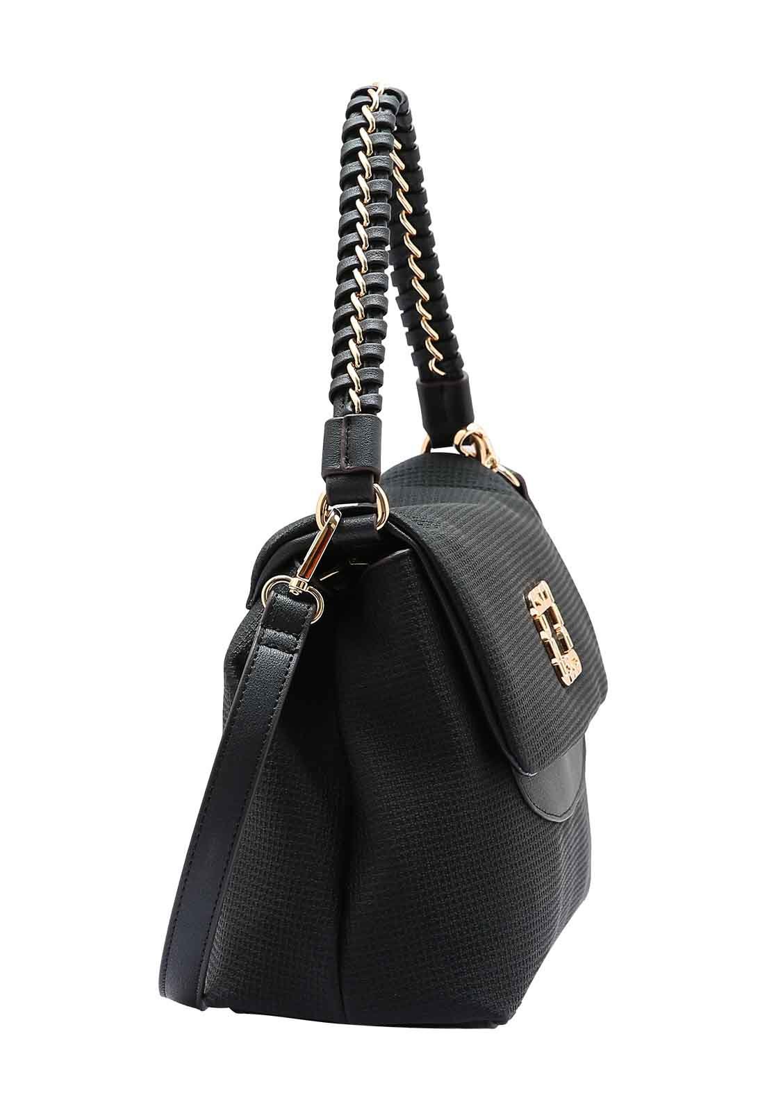 Bolsa Feminina Chenson Original Ferragem Deluxe Mão 3485057 Preto 2