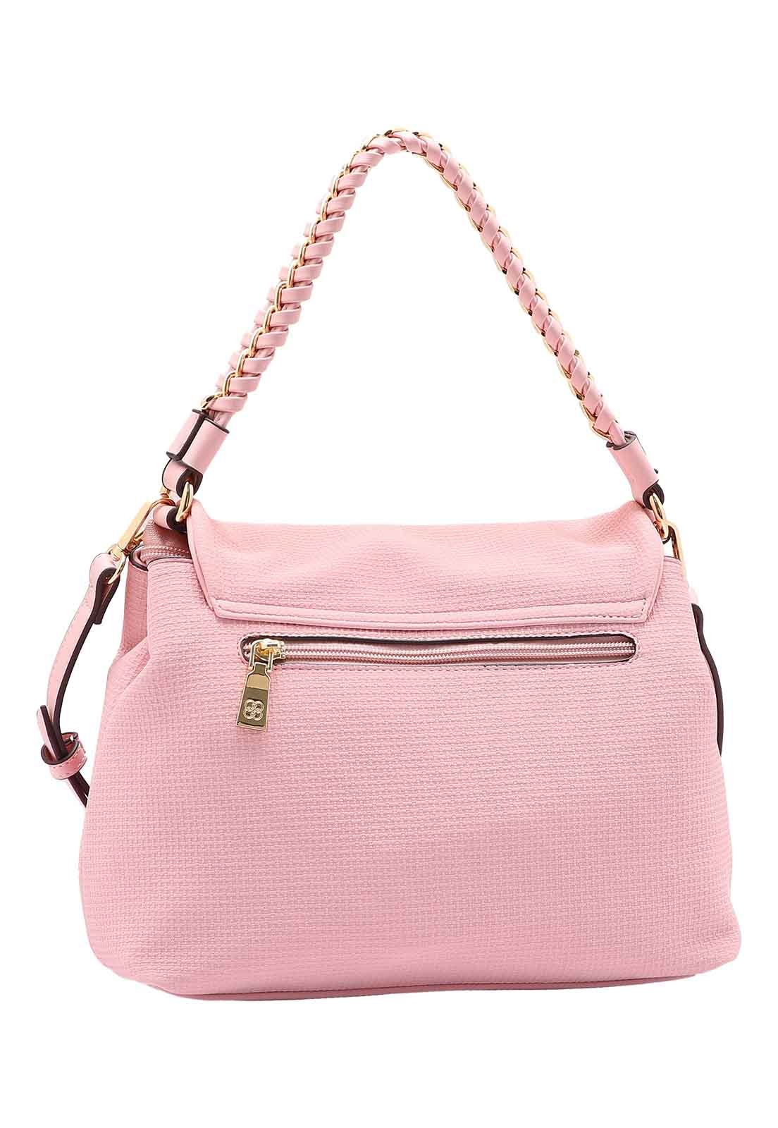 Bolsa Feminina Chenson Original Ferragem Deluxe Mão 3485057 Rosa 3