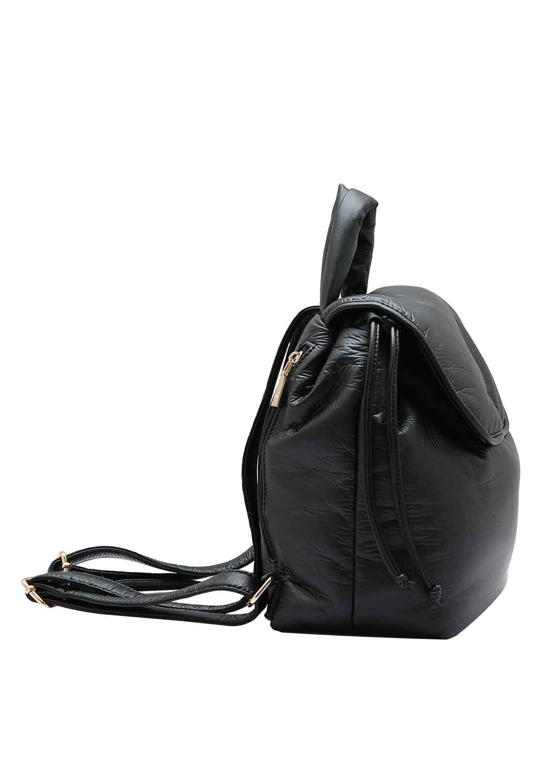 Mochila Feminina Chenson Original Puffer Costas 8484994 Preto 2
