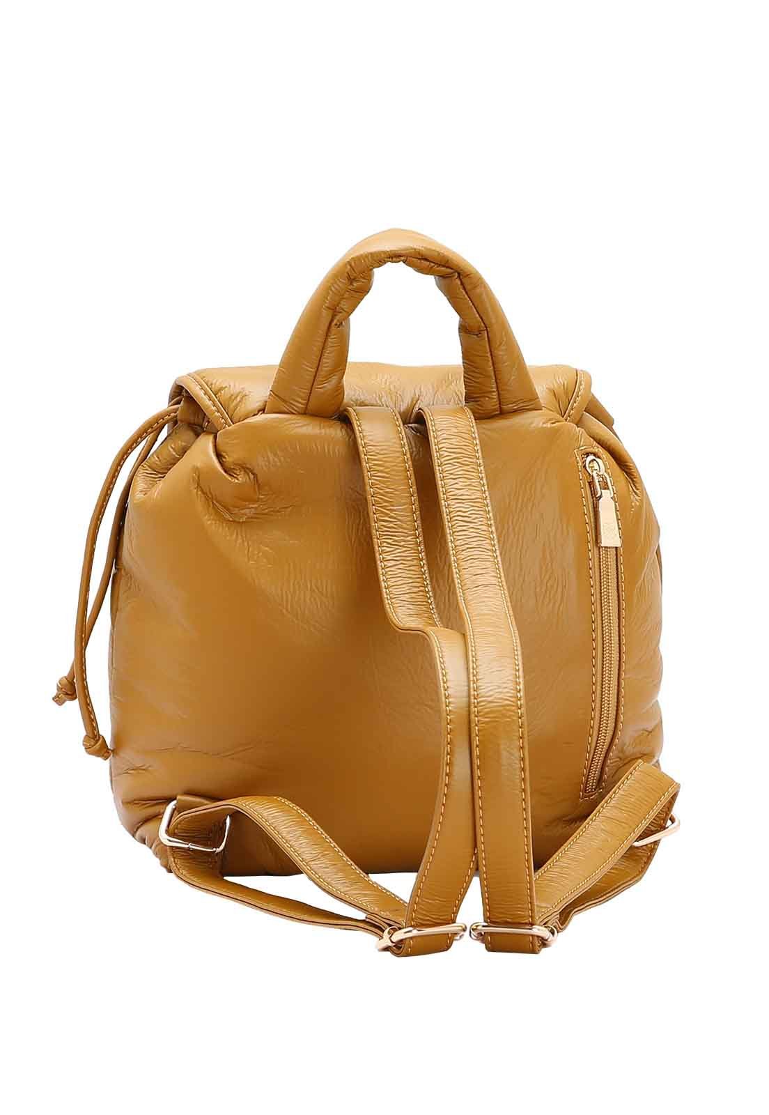 Mochila Feminina Chenson Original Puffer Costas 8484994 Marrom 3