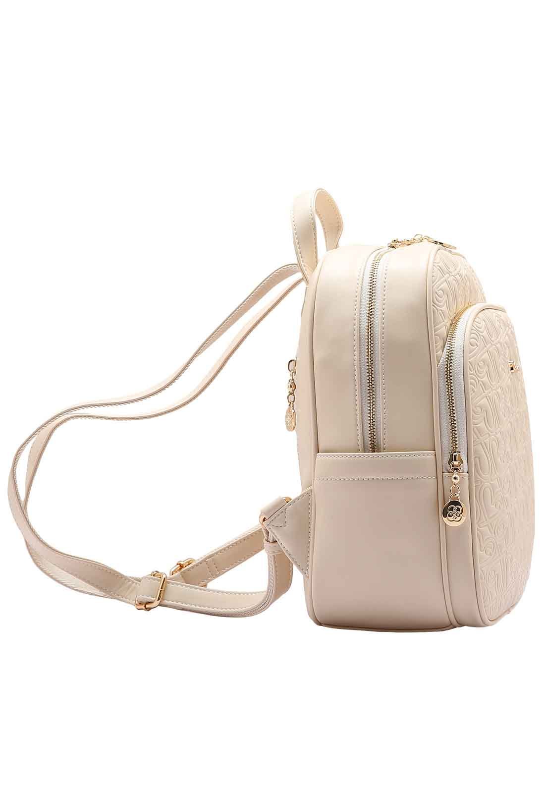 Mochila Feminina Chenson Original Heart Cool Costas 8485101 Nude 2