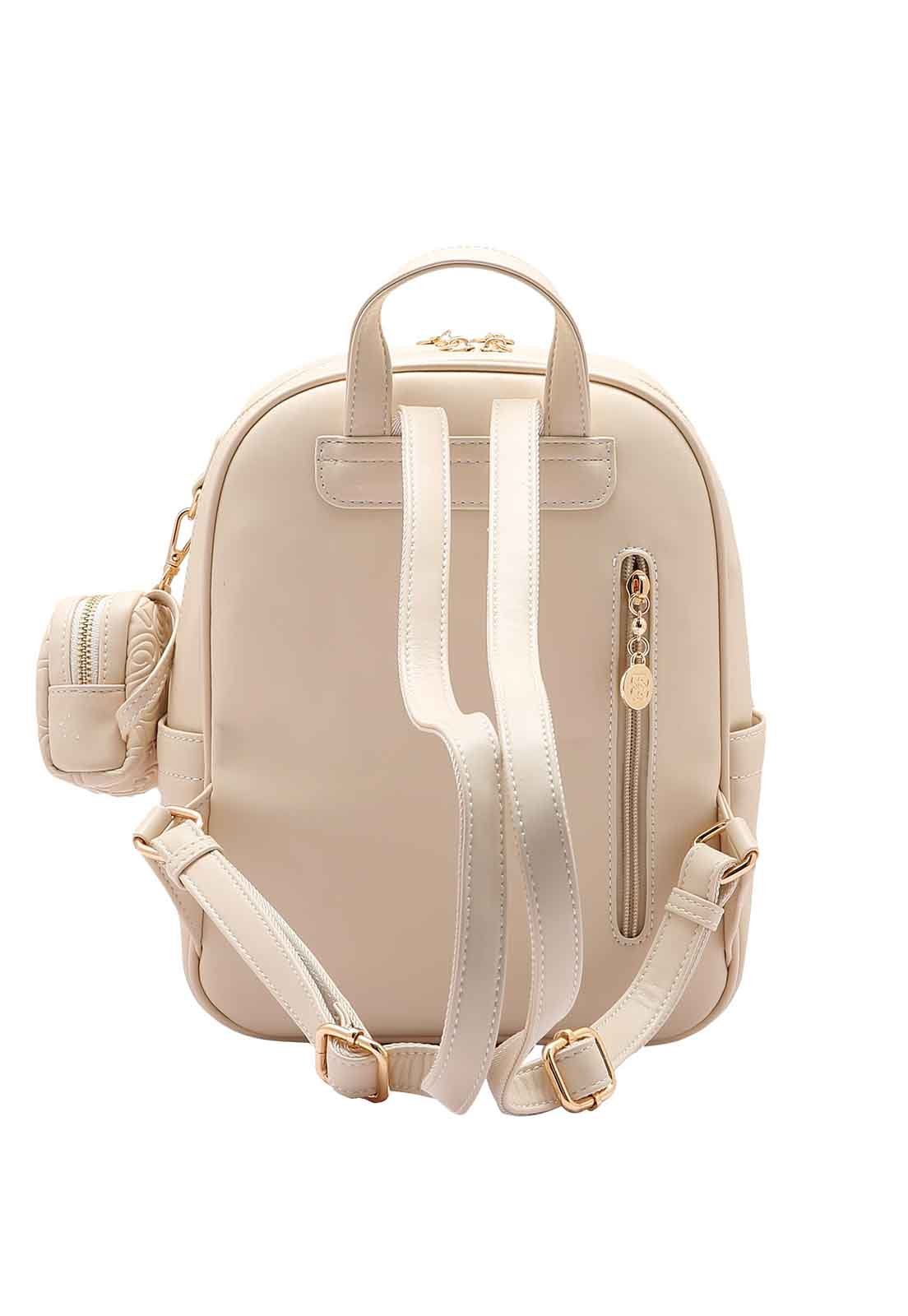 Mochila Feminina Chenson Original Heart Cool Costas 8485101 Nude 3
