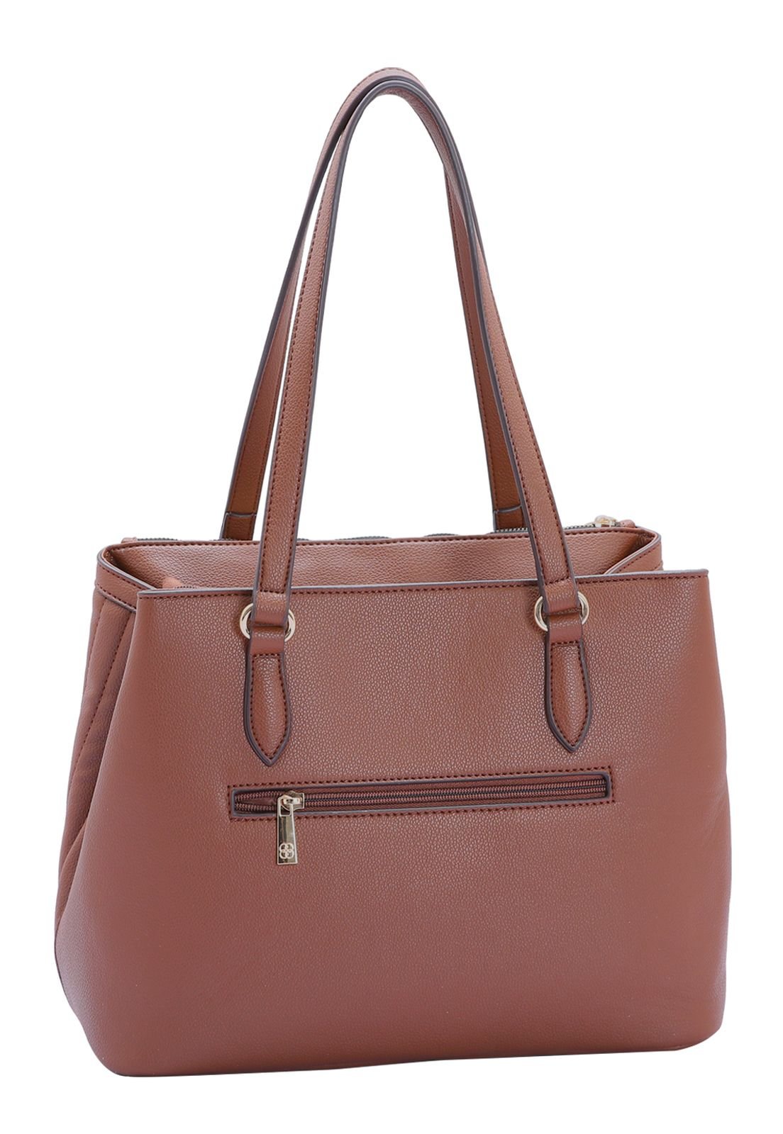 Bolsa Feminina Matelassê Casual Transversal 3484055 Café 3