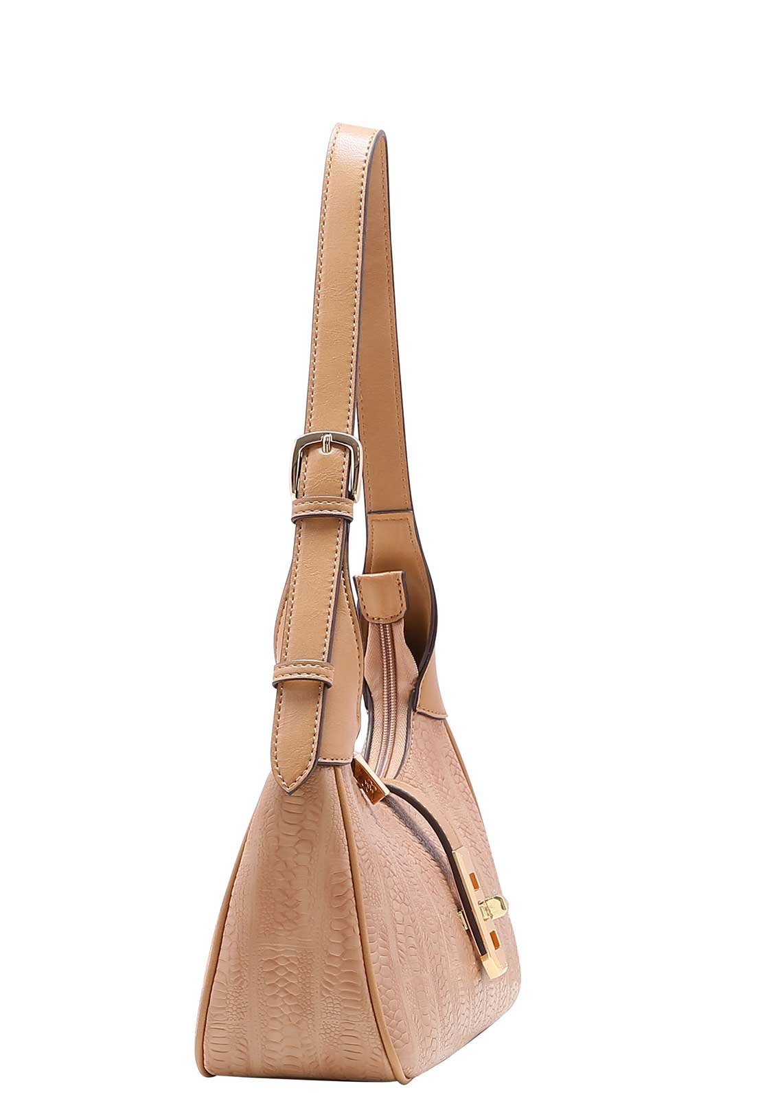 Bolsa Feminina Clássico Chic Hobo 3483803 Bege 2