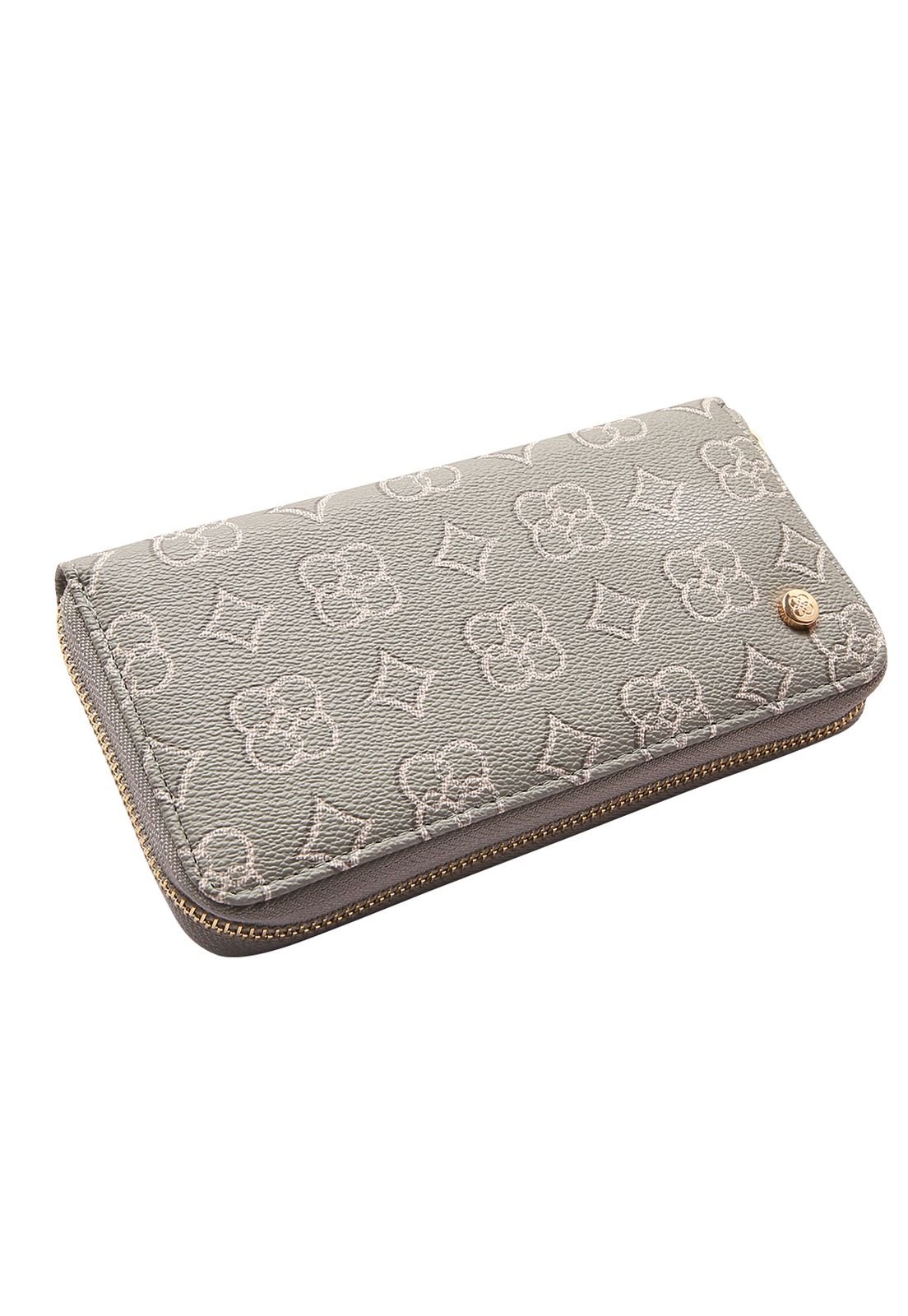 Carteira Feminina Elemento Gráfico Mão 2415227 Cinza 1