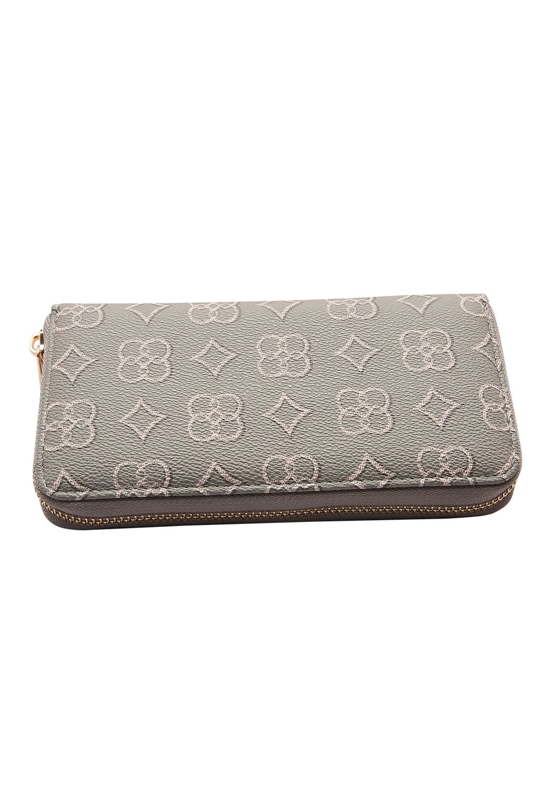 Carteira Feminina Elemento Gráfico Mão 2415227 Cinza 3