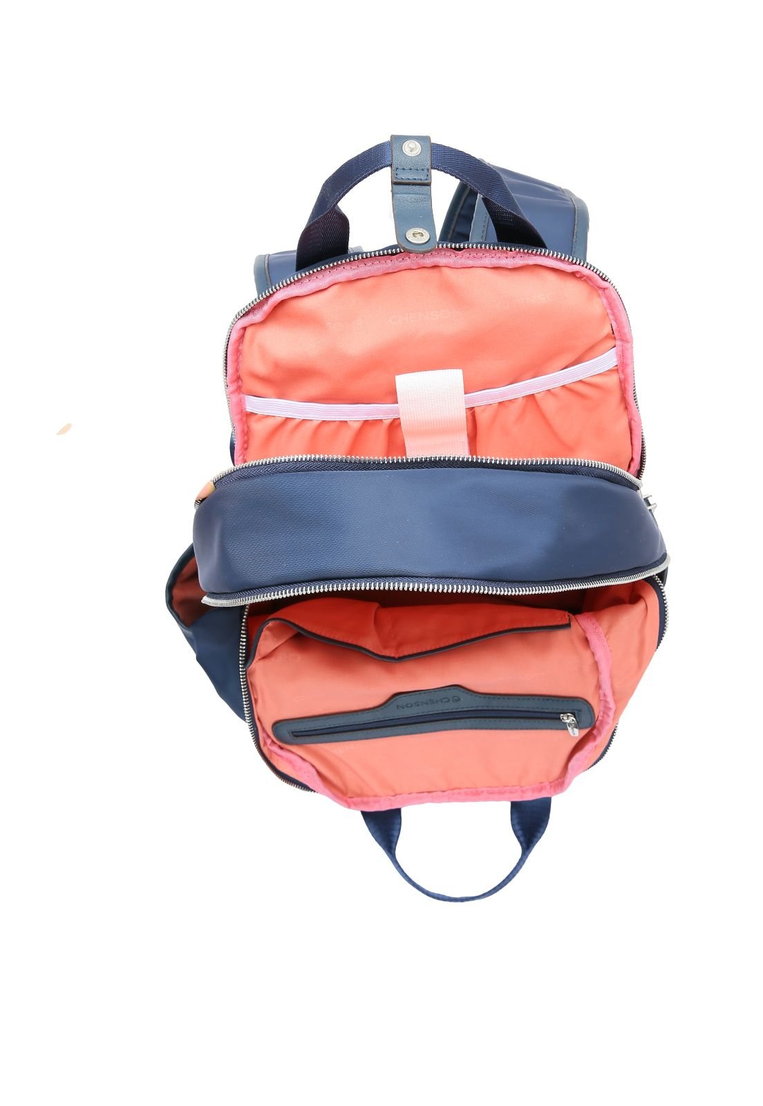 Mochila Feminina Twill Nylon Notebook 15" 8784536 Azul Marinho 4