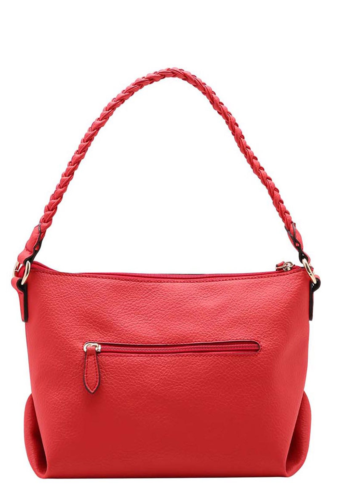 Bolsa Feminina Chenson Trançado Ombro 3483366 Vermelho 3