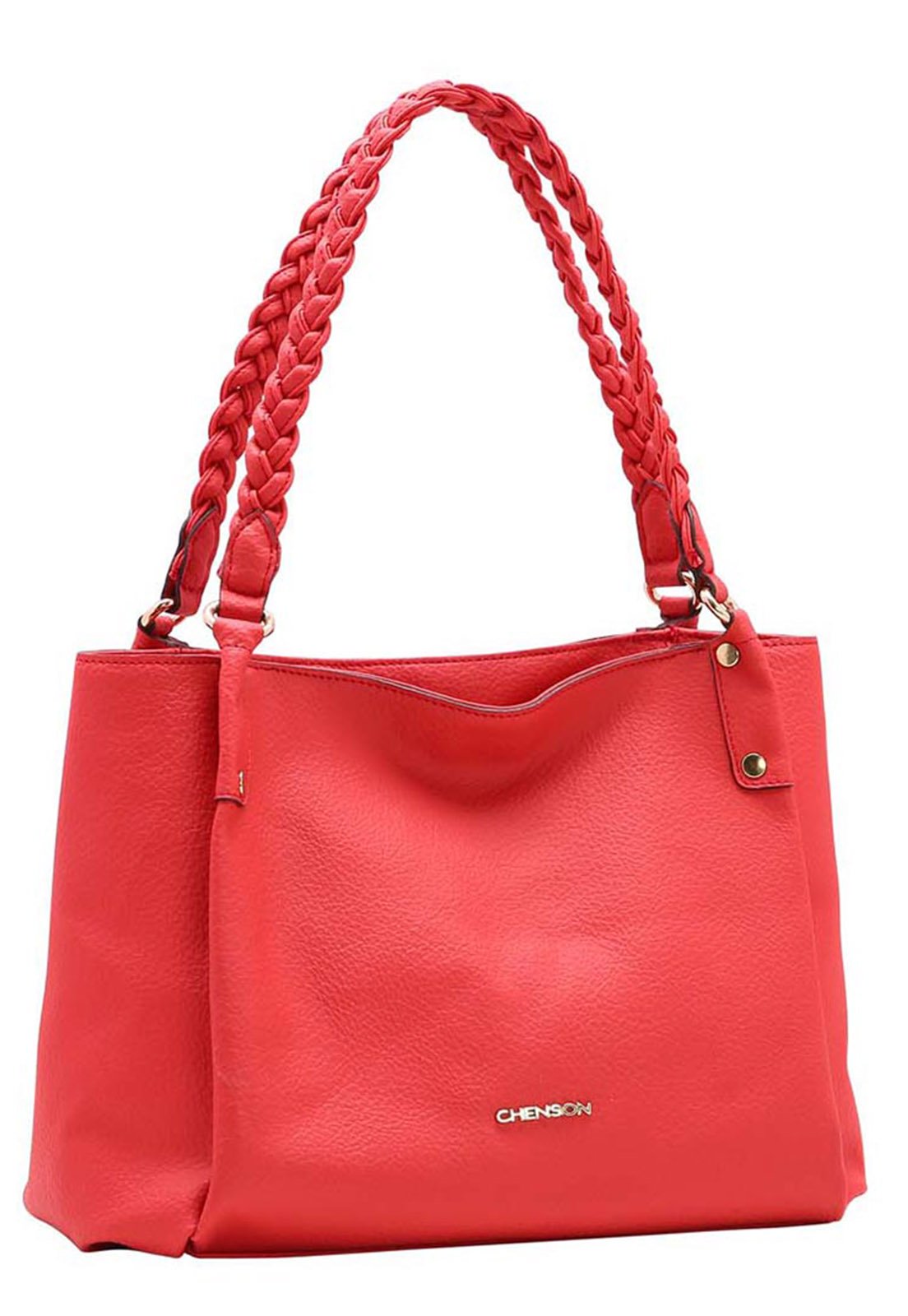 Bolsa Feminina Chenson Trançado Ombro 3483367 Vermelho 1