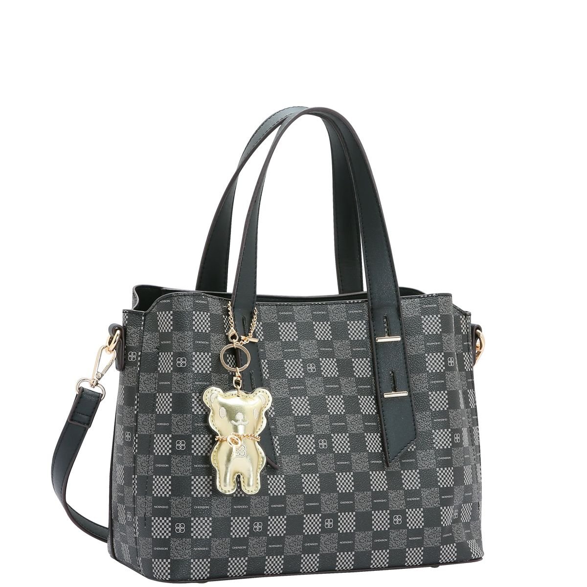 Bolsa Feminina Monograma Classico Mão 3484513 Preto 1
