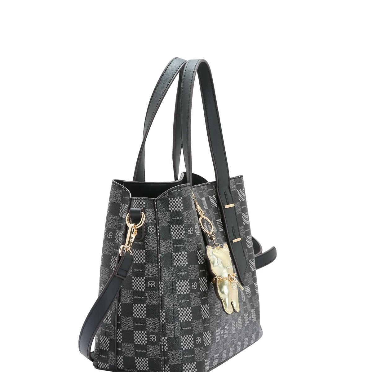 Bolsa Feminina Monograma Classico Mão 3484513 Preto 2