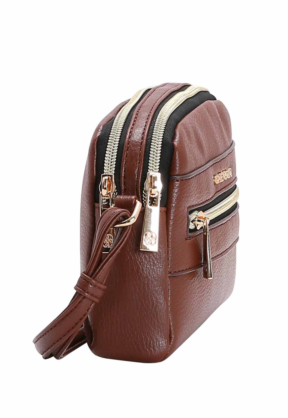 Bolsa Feminina Versáteis Transversal 3483868 Café 2