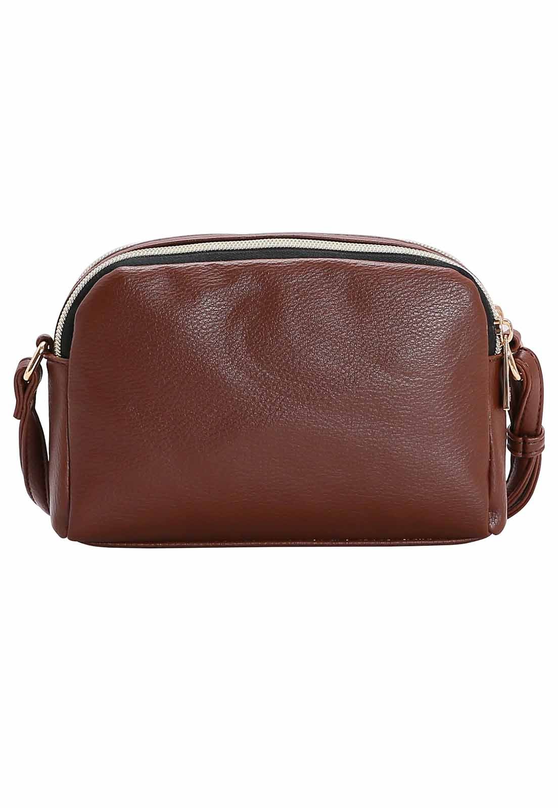 Bolsa Feminina Versáteis Transversal 3483868 Café 3