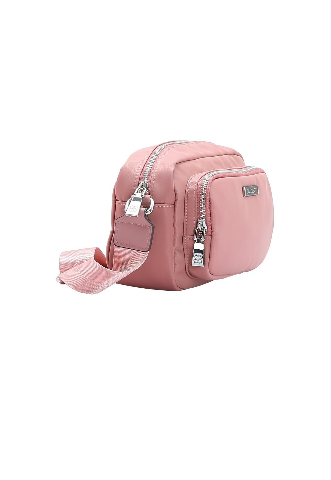 Bolsa Feminina Twill Nylon Transversal 3784531 Rosa 2
