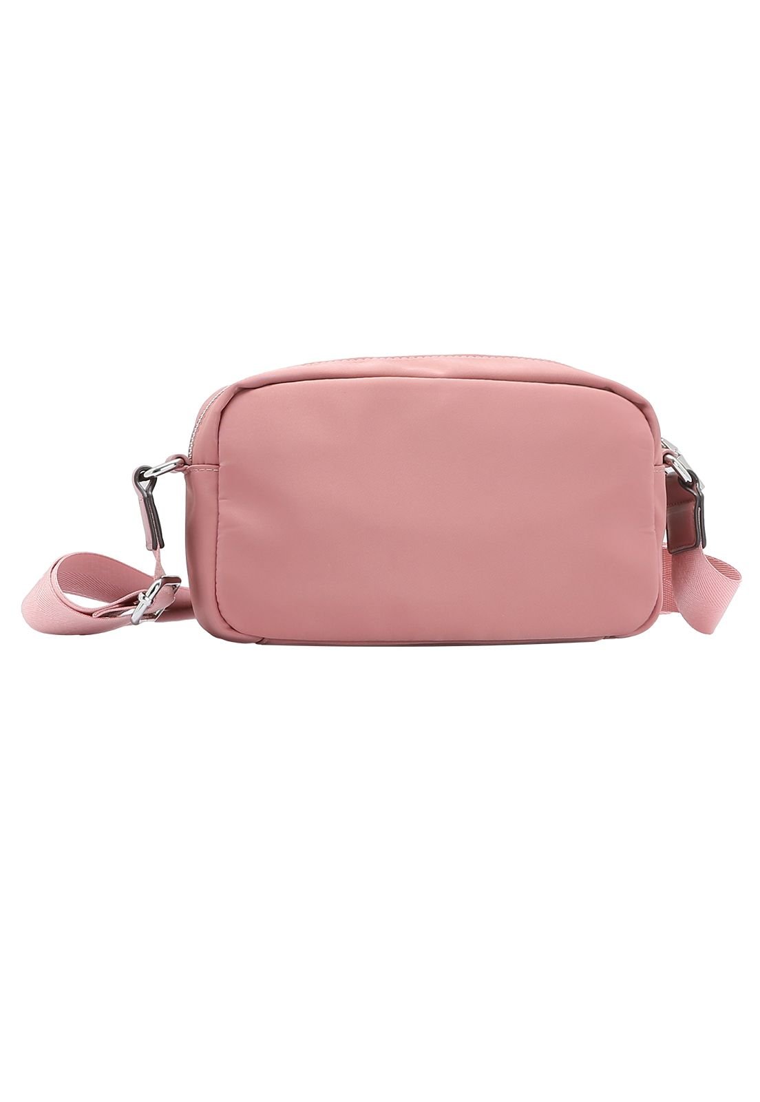 Bolsa Feminina Twill Nylon Transversal 3784531 Rosa 3