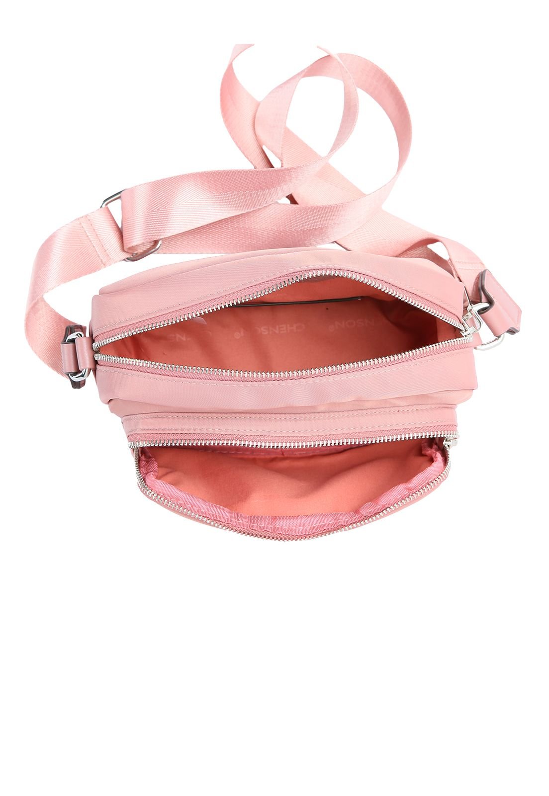 Bolsa Feminina Twill Nylon Transversal 3784531 Rosa 4