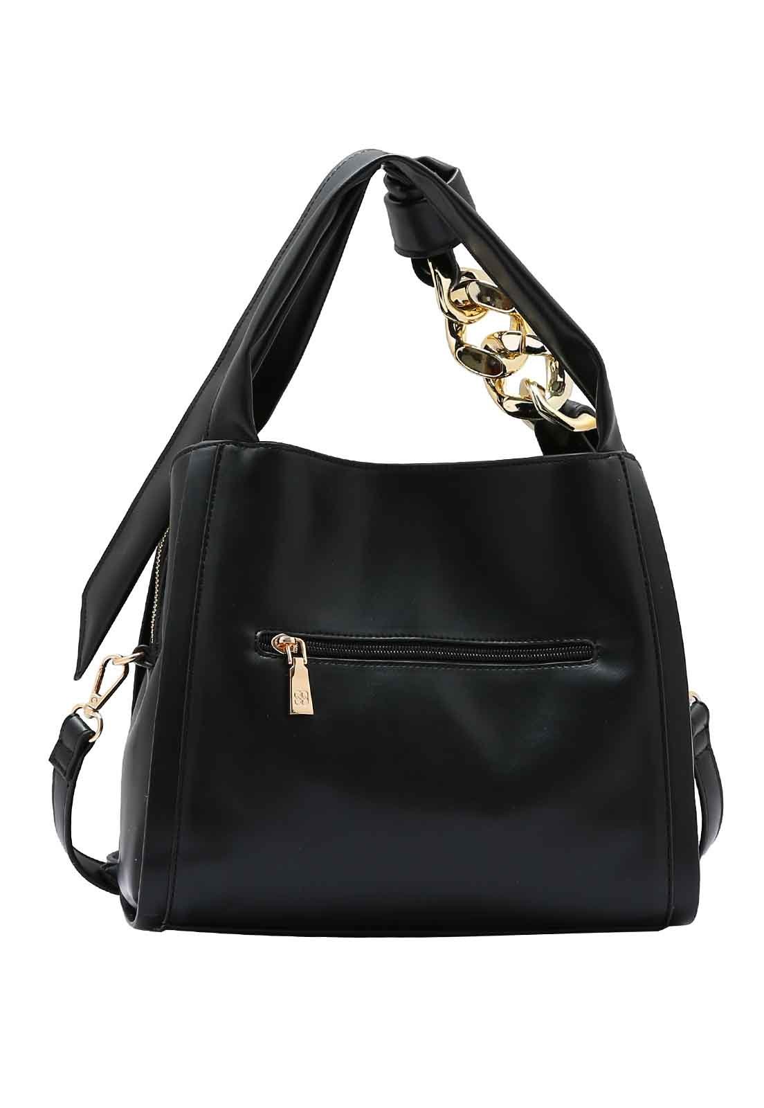 Bolsa Feminina Chenson Original Contemporâneo Mão 3485059 Preto 3