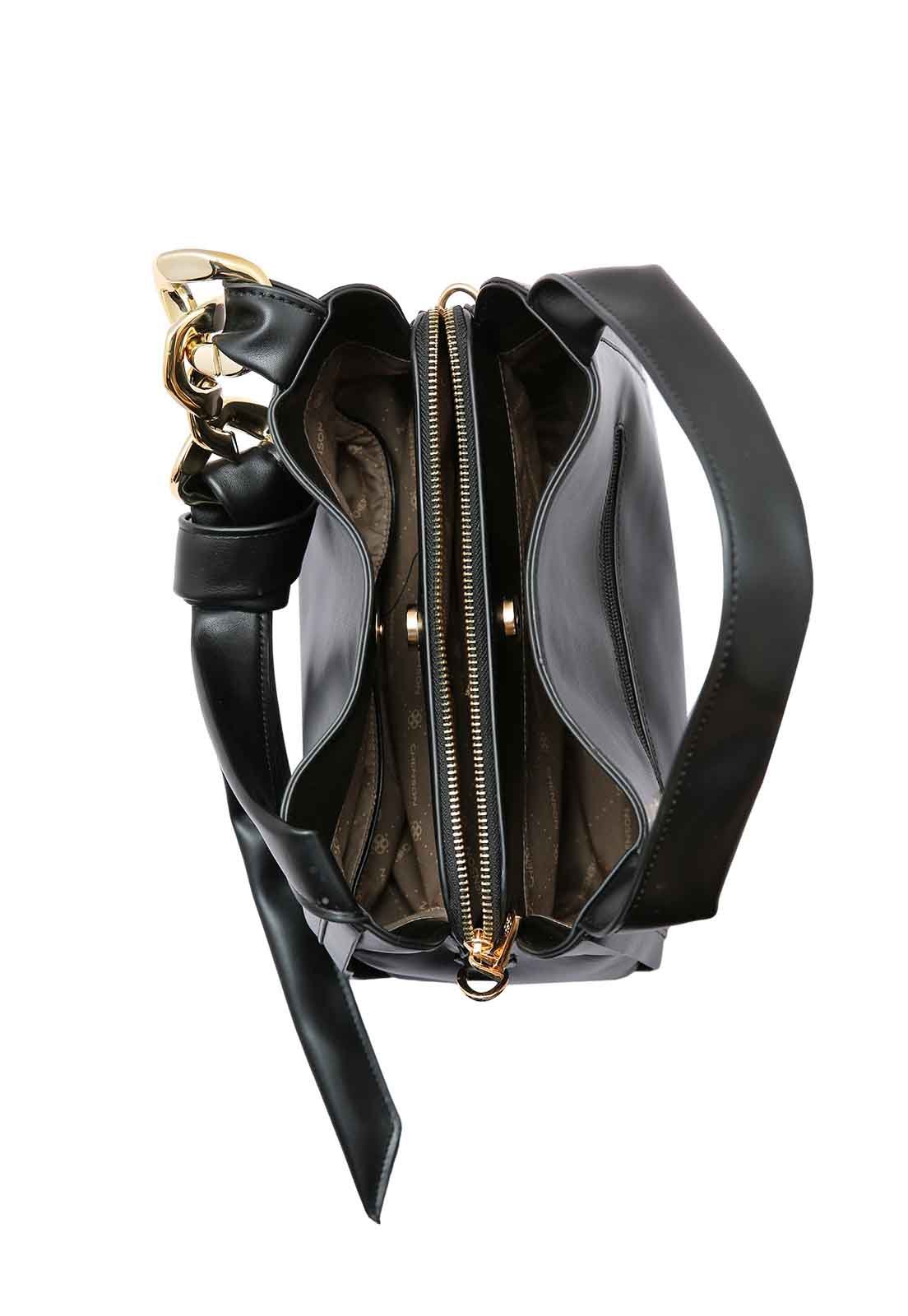 Bolsa Feminina Chenson Original Contemporâneo Mão 3485059 Preto 4