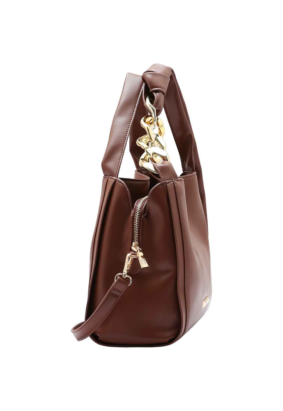 Bolsa Feminina Chenson Original Contemporâneo Mão 3485059 Marrom 2