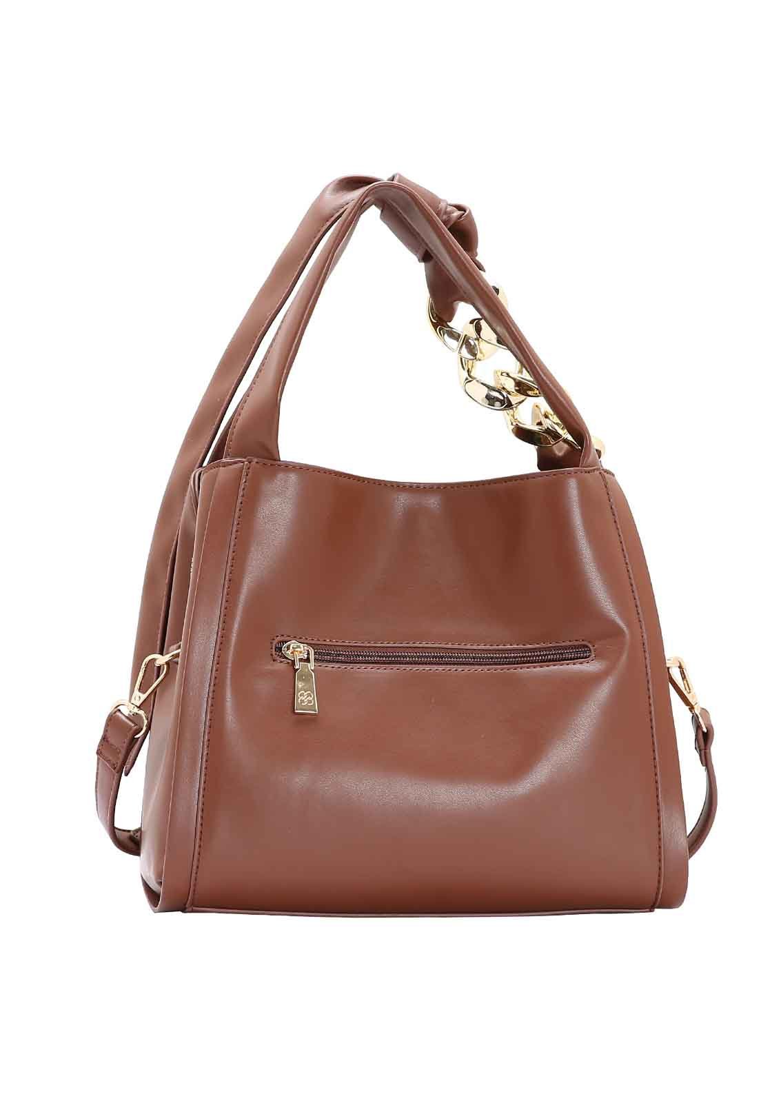Bolsa Feminina Chenson Original Contemporâneo Mão 3485059 Marrom 3