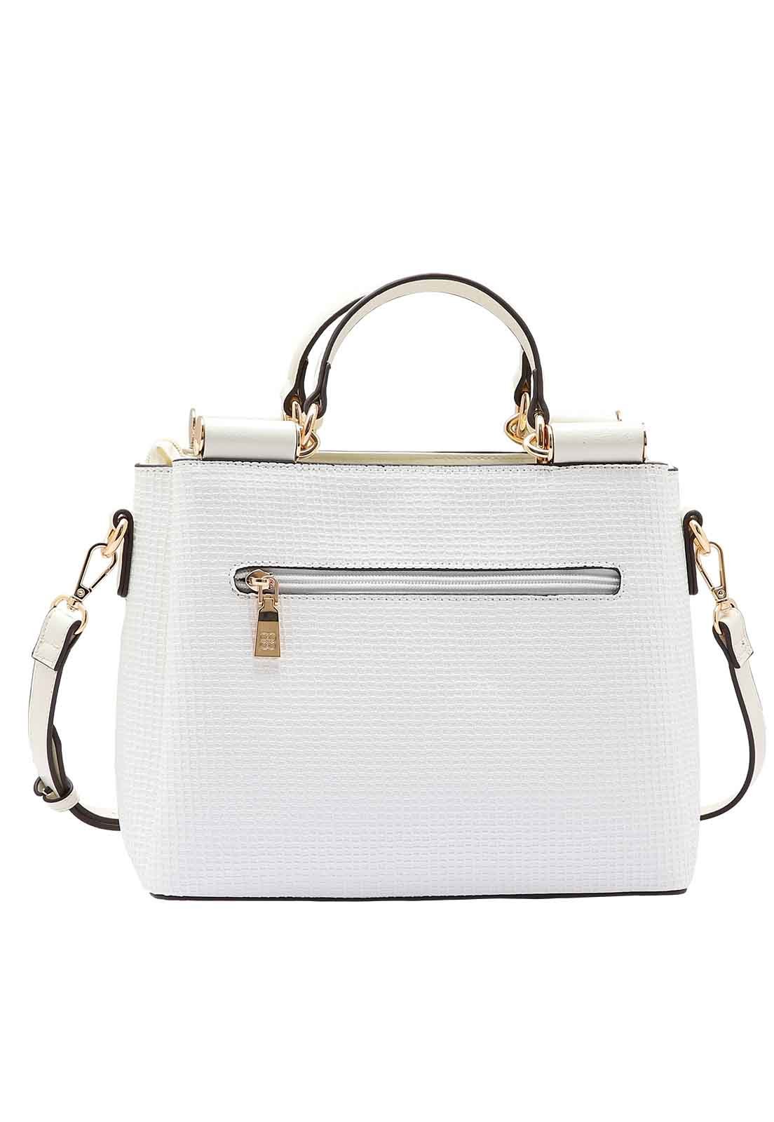 Bolsa Feminina Chenson Original Perolado Chic Mão 3485062 Off White 3