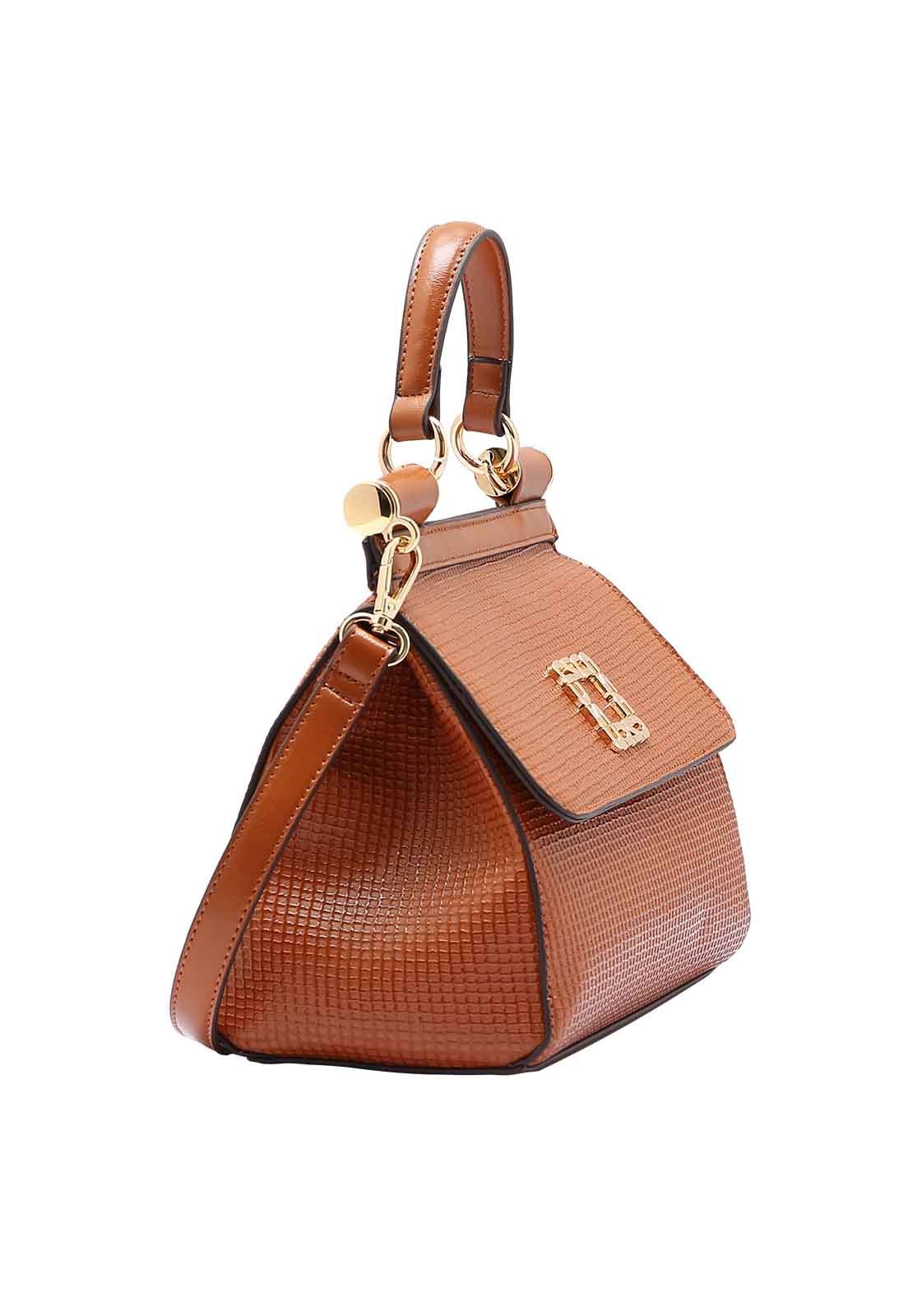 Bolsa Feminina Chenson Original Perolado Chic Mão 3485063 Marrom 2