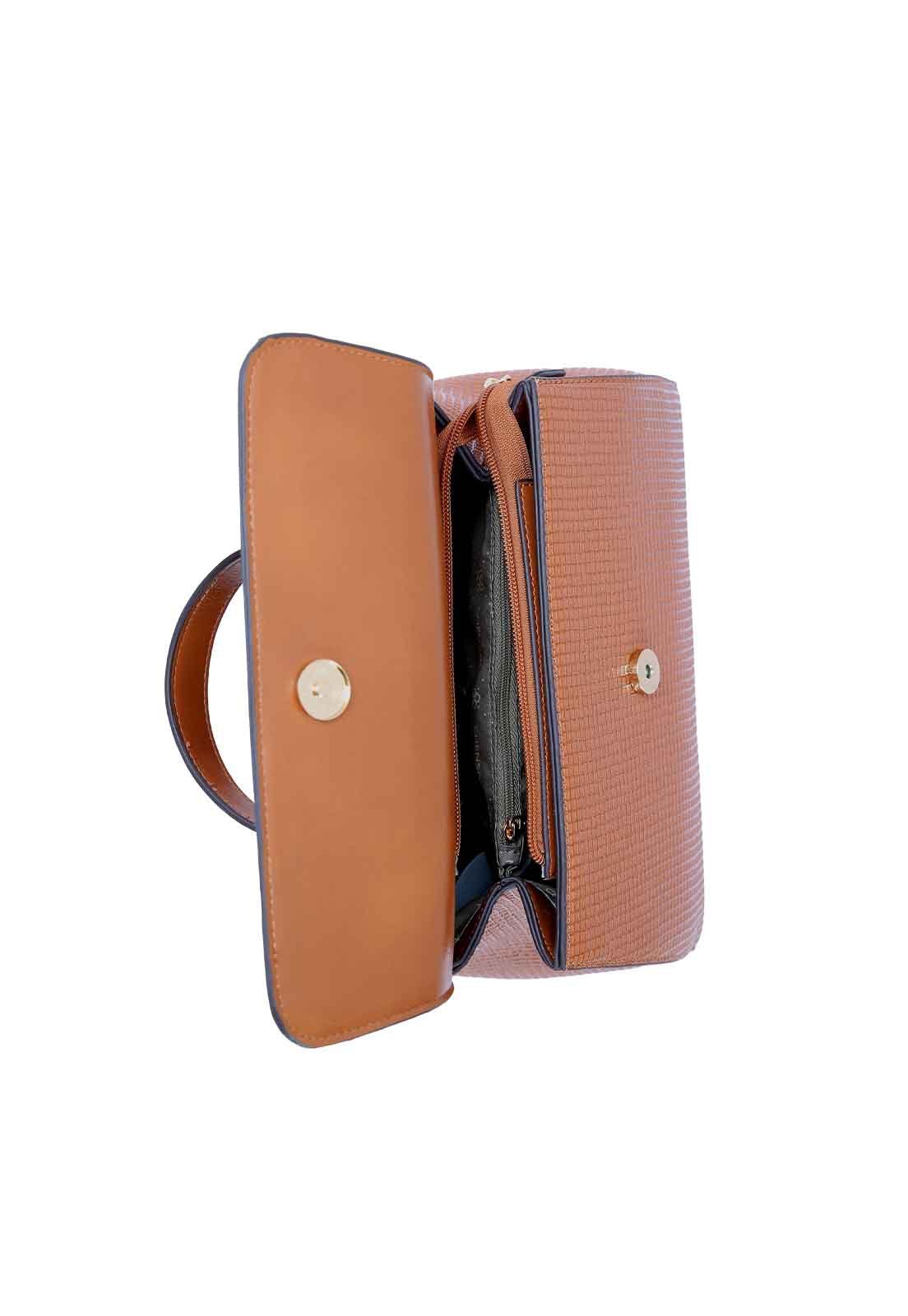 Bolsa Feminina Chenson Original Perolado Chic Mão 3485063 Marrom 4