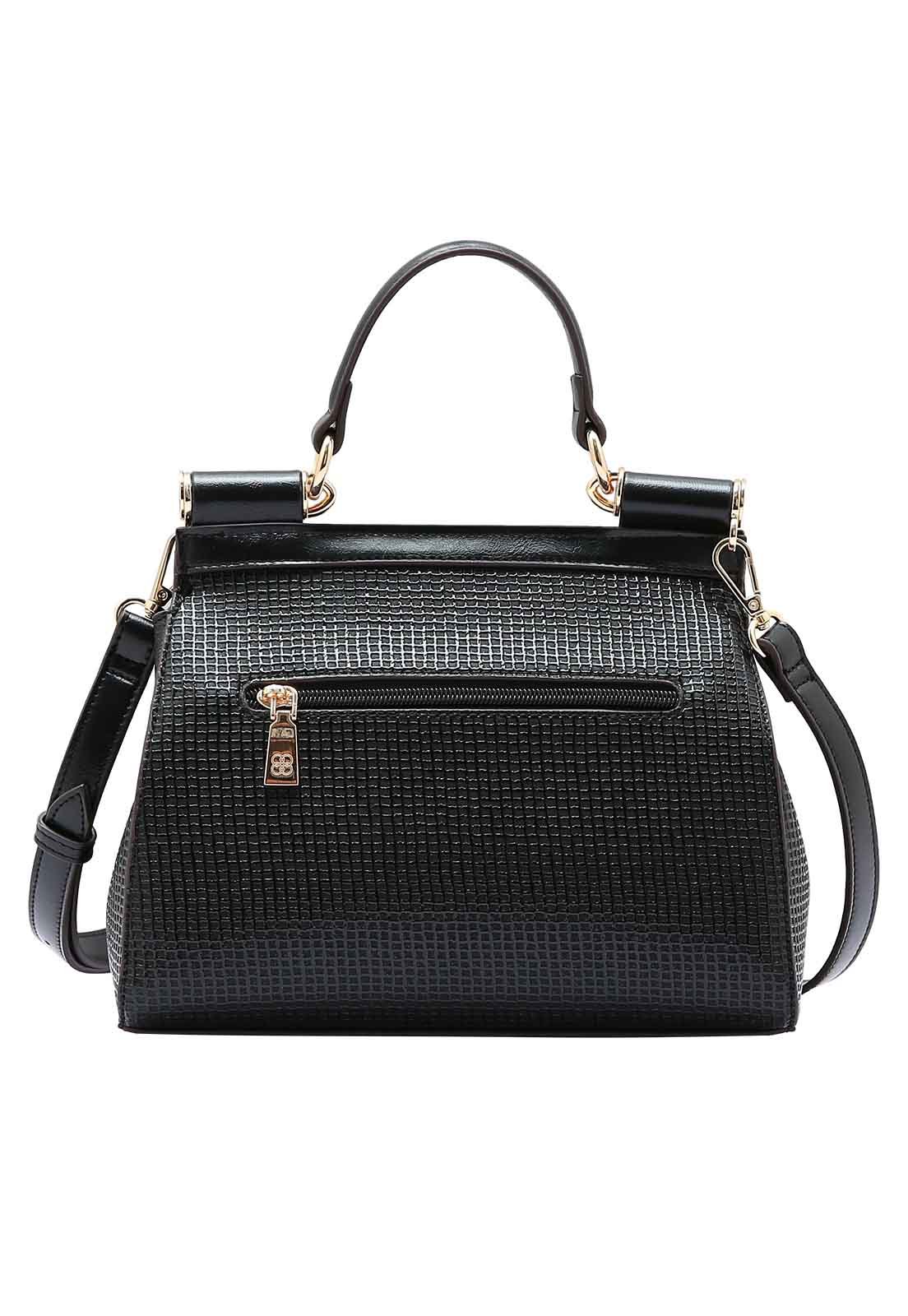 Bolsa Feminina Chenson Original Perolado Chic Mão 3485063 Preto 3