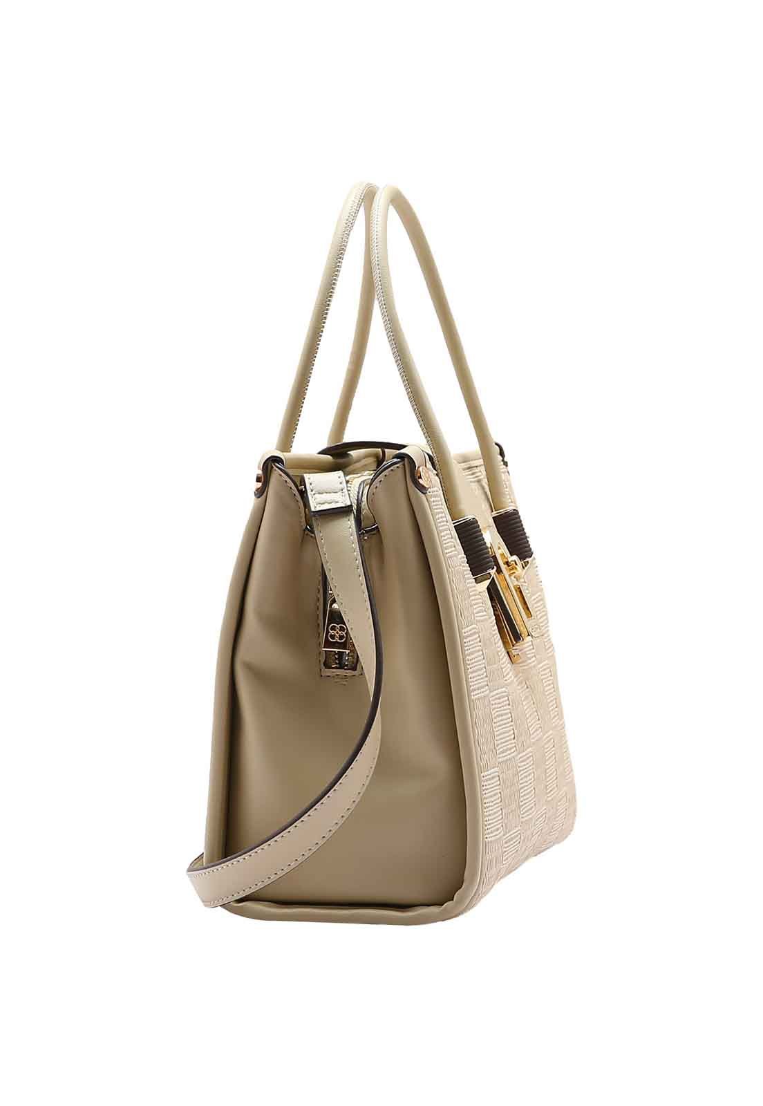 Bolsa Feminina Chenson Original Mix Texturas Mão 3485000 Bege 2