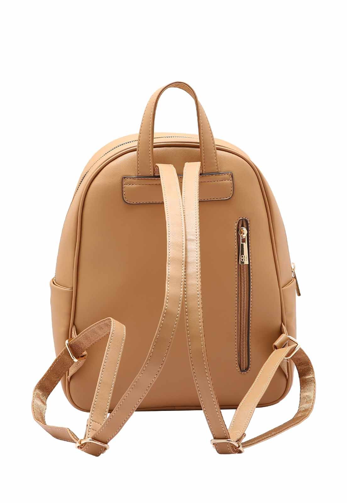 Mochila Feminina Chenson Original Clássico Matelassê Costas 3484863 Bege 3