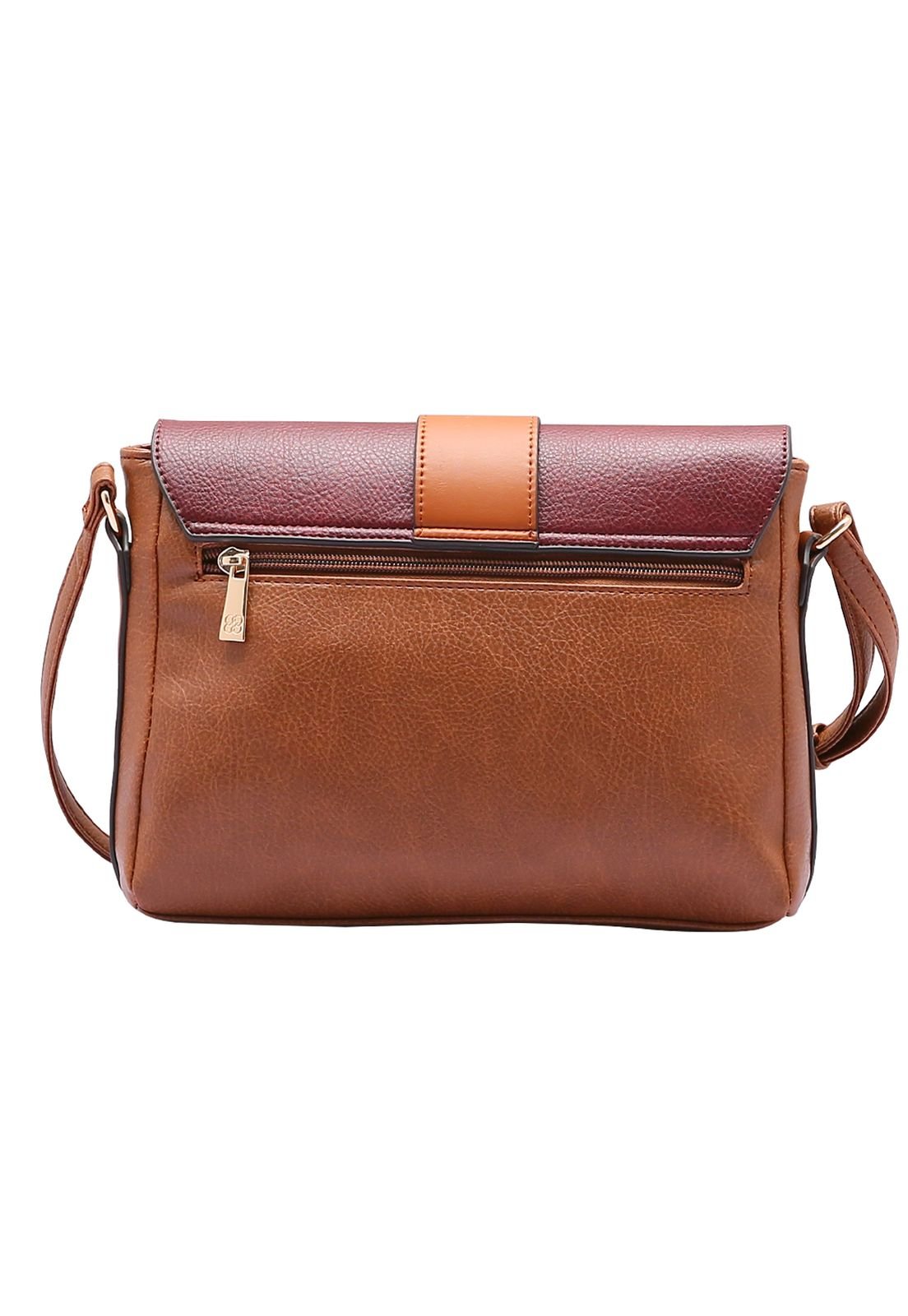 Bolsa Feminina Contemporâneo Transversal 3484103 Café/Vinho 3