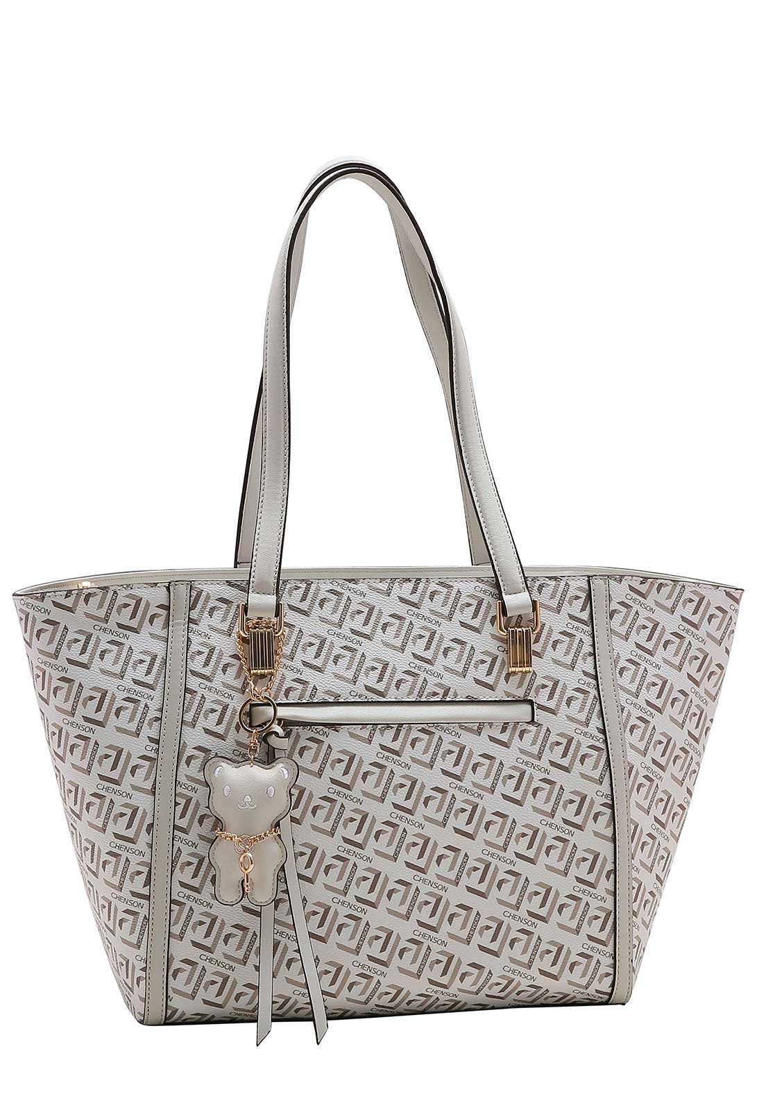 Bolsa Feminina Chenson Art Monograma 3483722 Branco Off 1