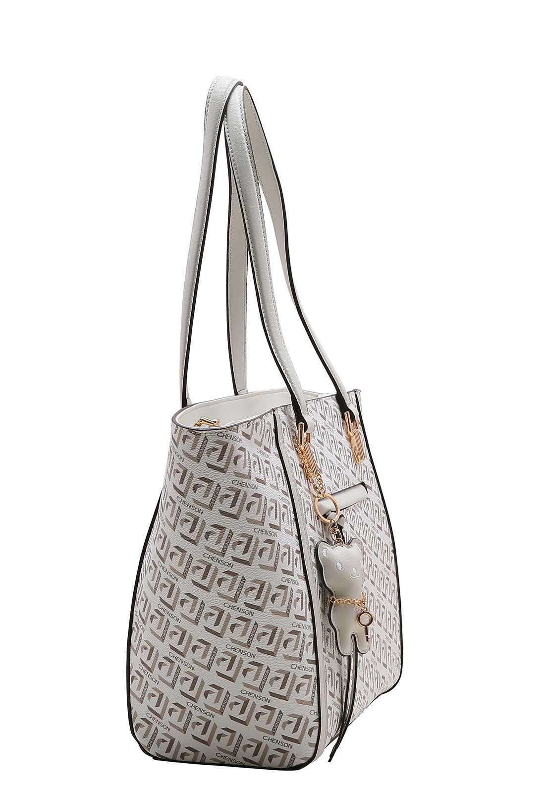 Bolsa Feminina Chenson Art Monograma 3483722 Branco Off 2