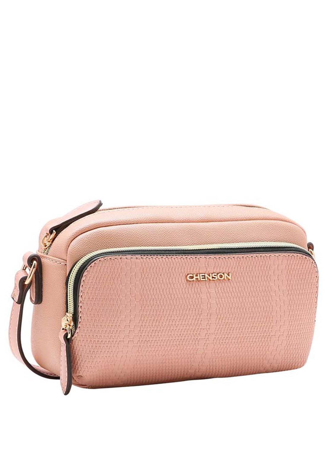 Bolsa Feminina Chenson Mix de Texturas Transversal  3483371