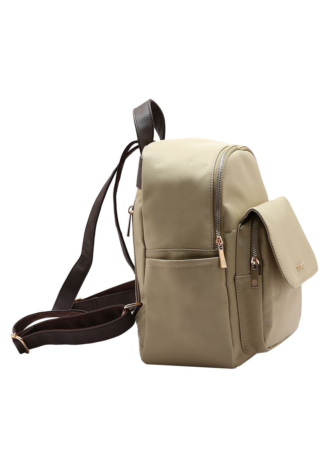 A Mochila Feminina Chenson Microfiber Casual 8185112 Bege 2