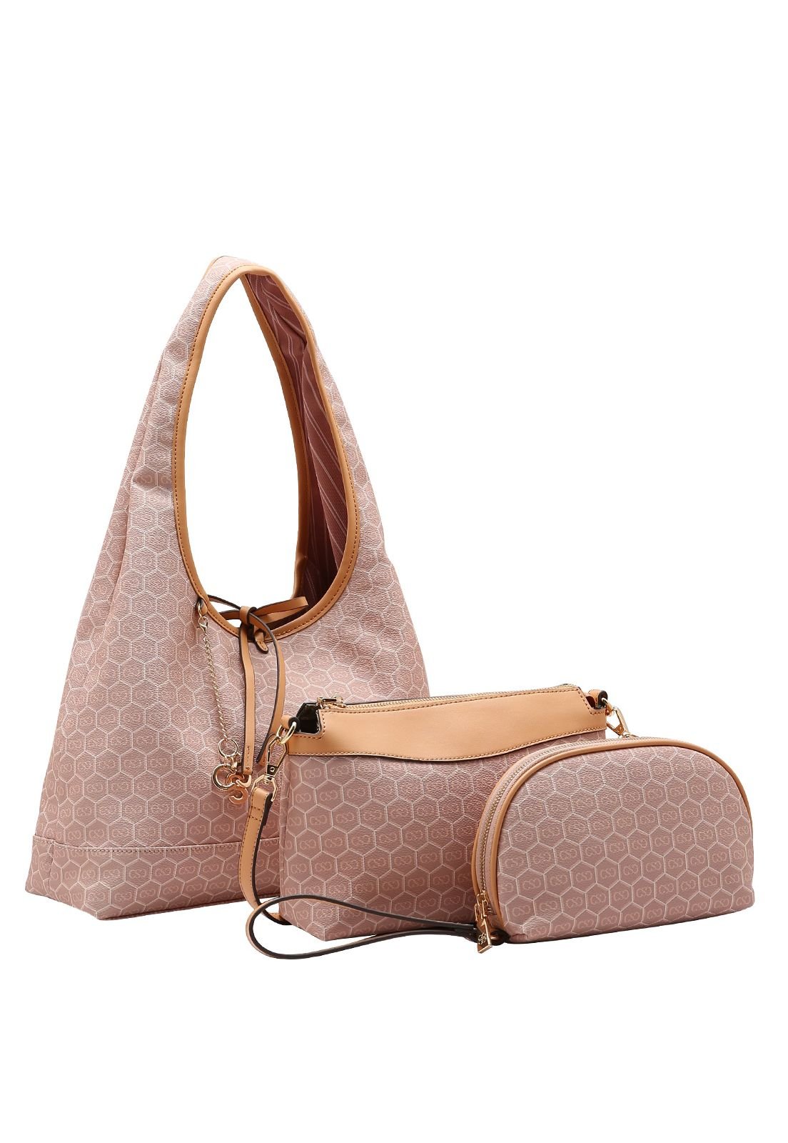Bolsa Feminina Chenson New Monograma Dupla Face Kit 3 Peças 3485429