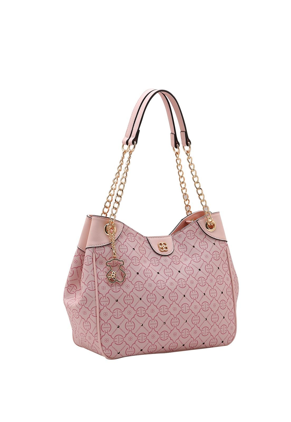 Bolsa Feminina Chenson Classic Cristal Estruturada Casual Alça Corrente 3485355