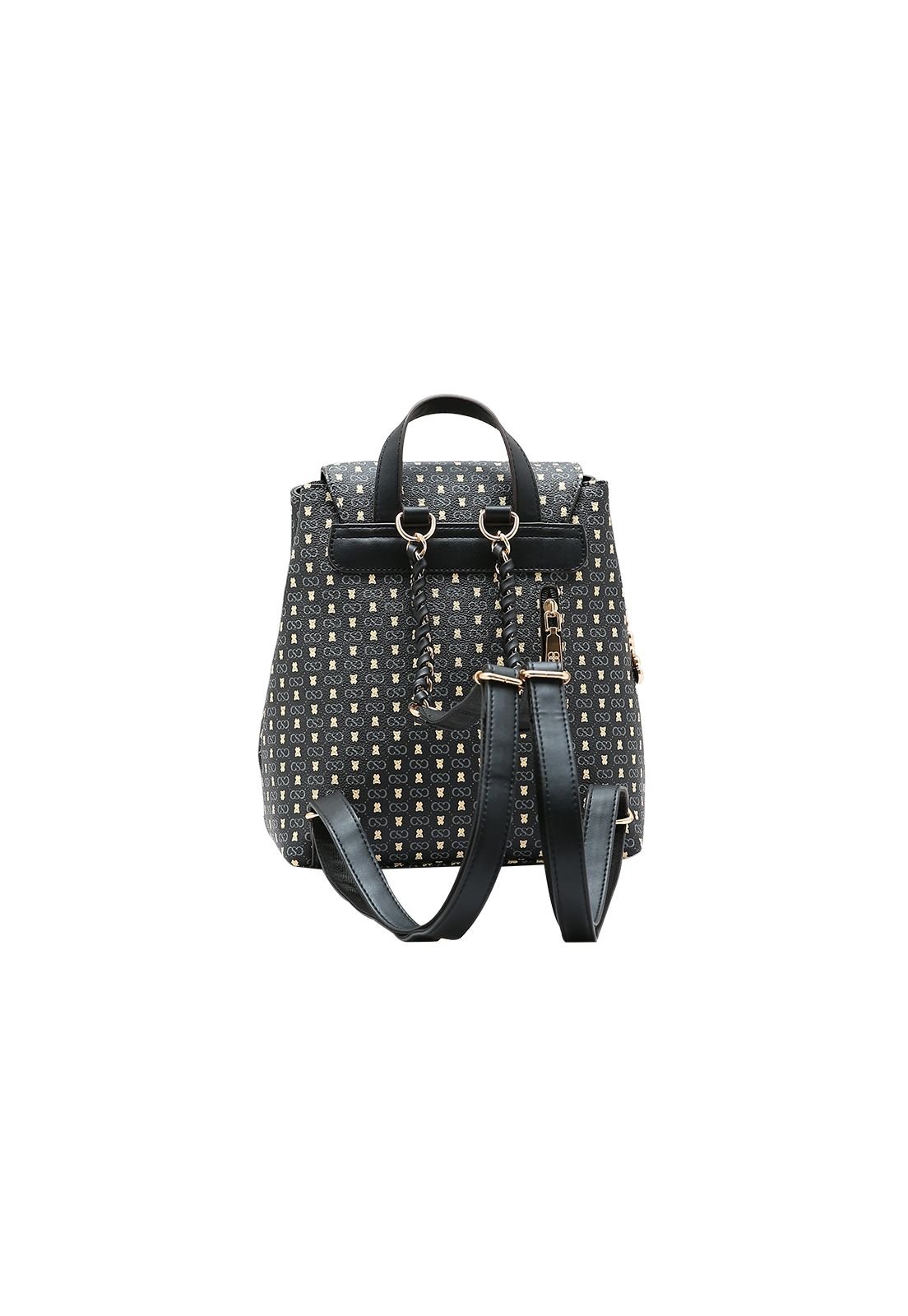 Mochila Feminina Chenson Monograma Baby Urso 8485365 Preto 3