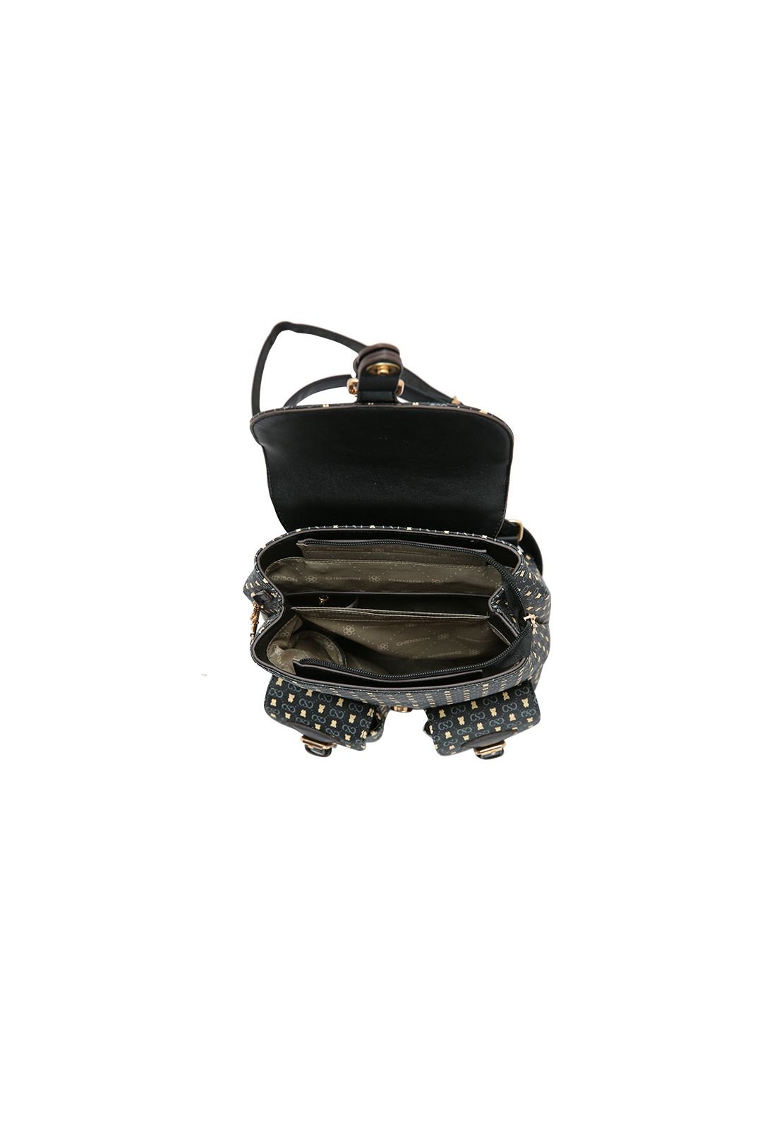 Mochila Feminina Chenson Monograma Baby Urso 8485365 Preto 4