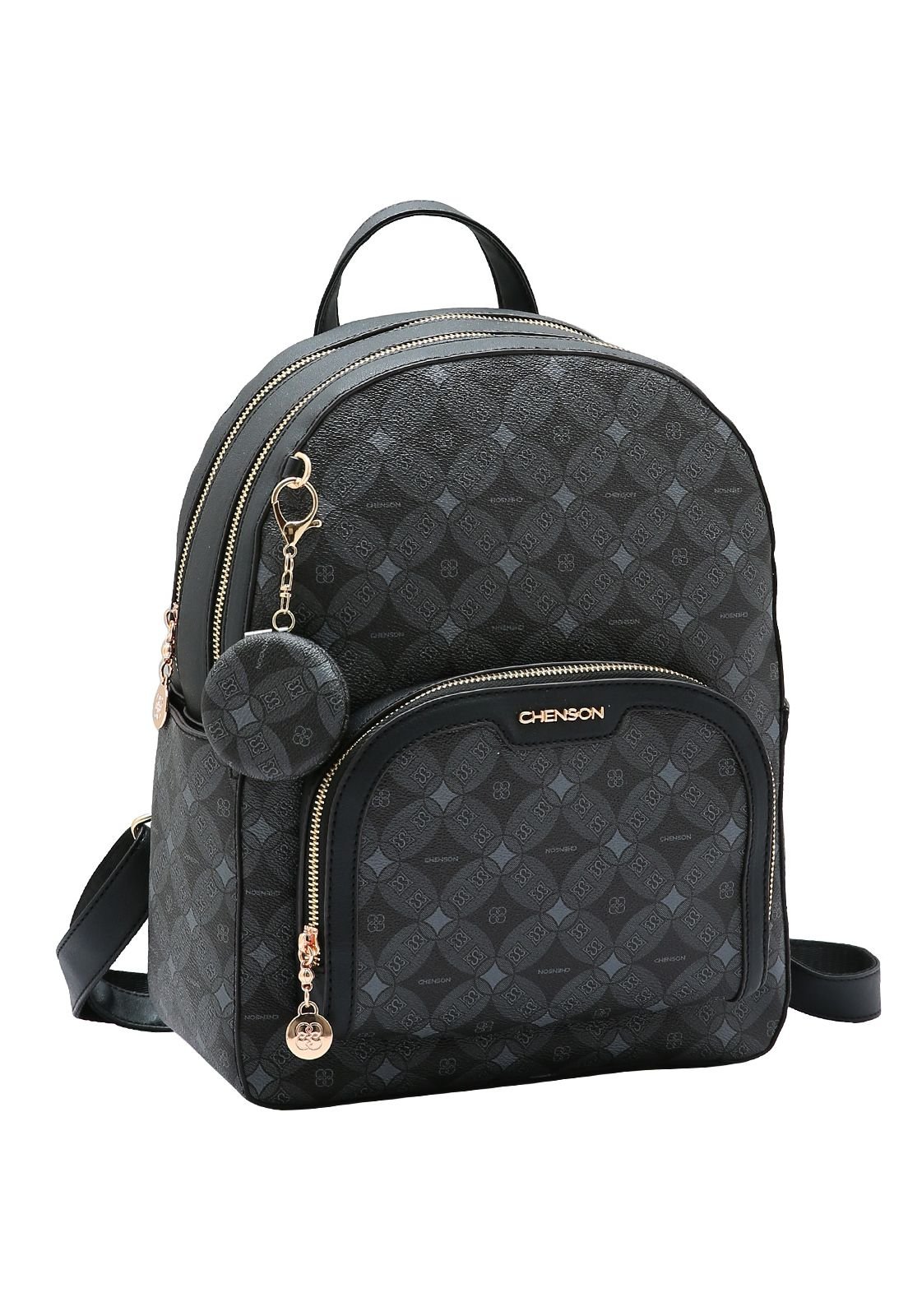 Mochila Feminina Chenson Monograma Contemporâneo 8485372 Preto 1