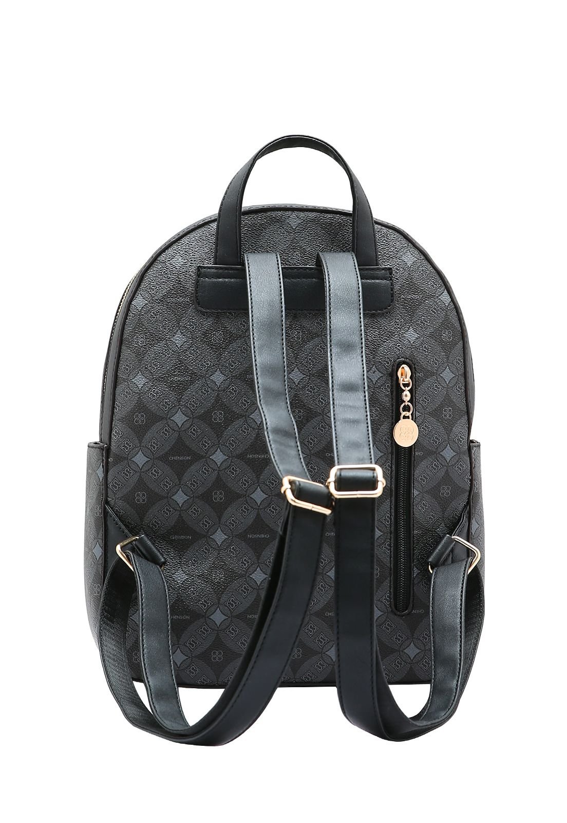 Mochila Feminina Chenson Monograma Contemporâneo 8485372 Preto 3