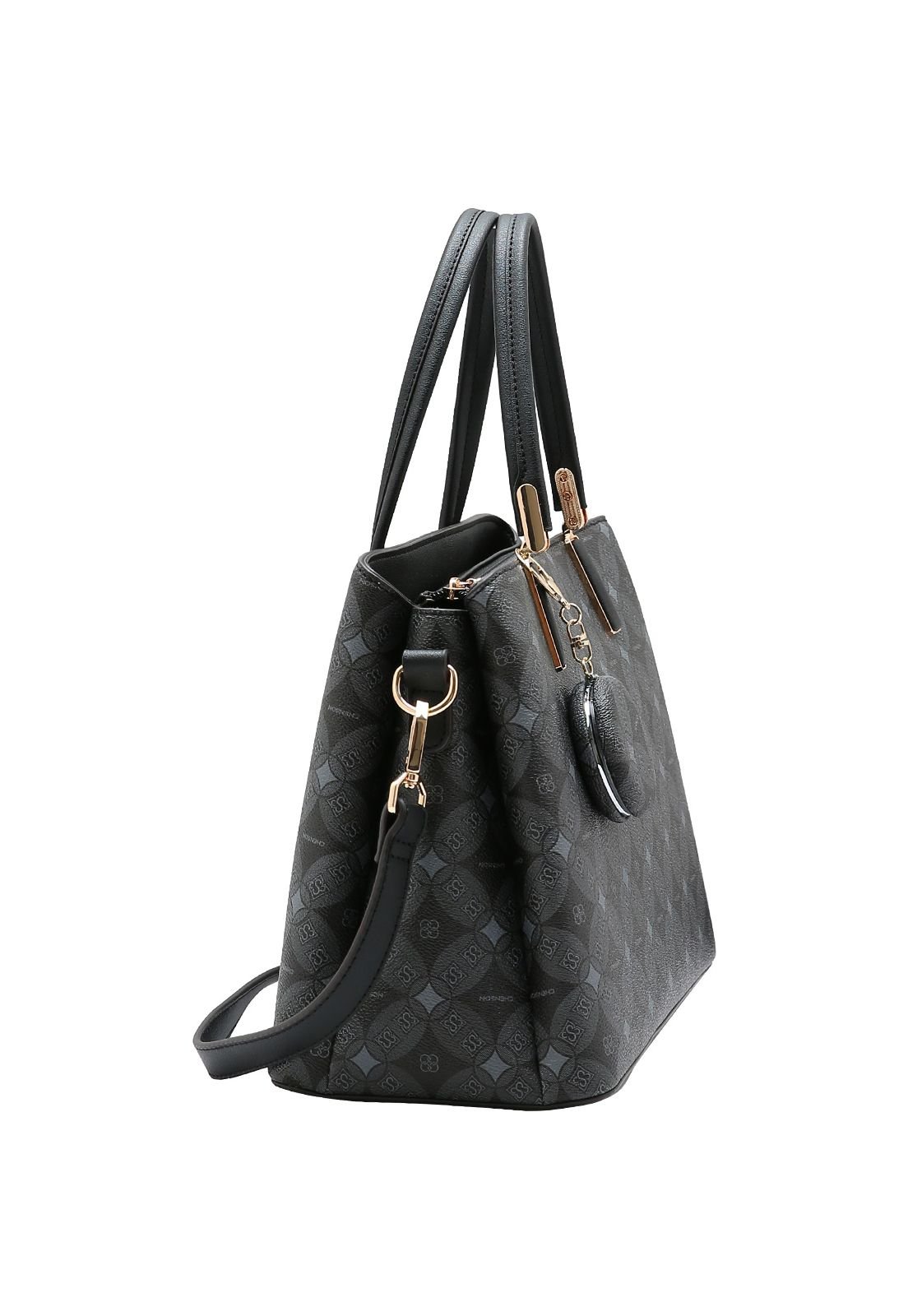 Bolsa Feminina Chenson Monograma Contemporâneo 3485375 Preto 2