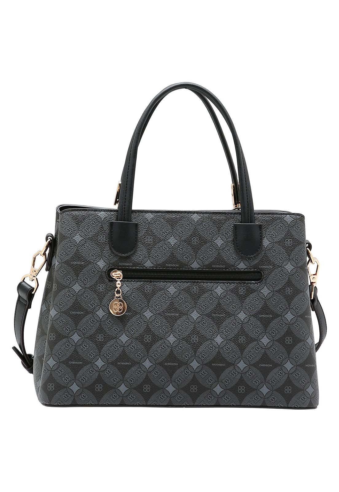 Bolsa Feminina Chenson Monograma Contemporâneo 3485375 Preto 3