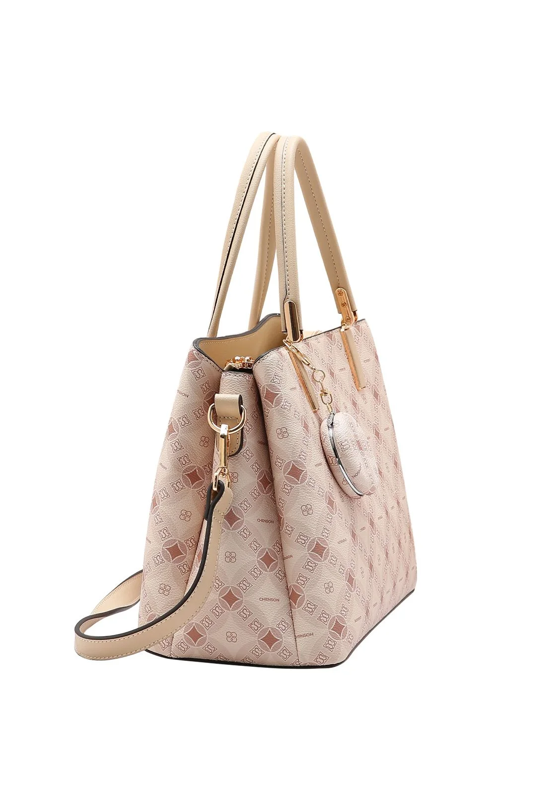 Bolsa Feminina Chenson Monograma Contemporâneo 3485375 Bege 2