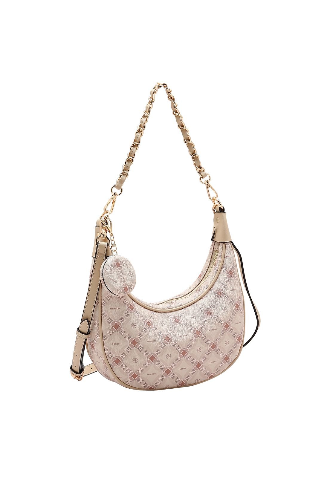 Bolsa Feminina Chenson Monograma Contemporâneo 3485381 Bege 1