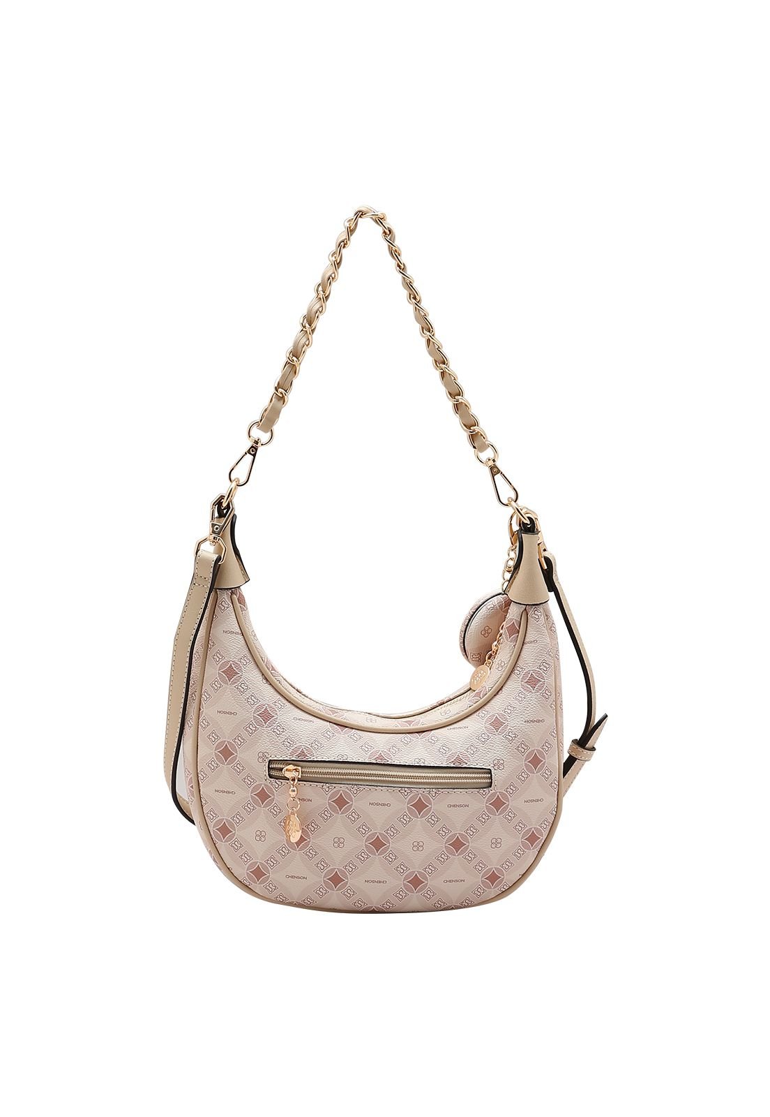 Bolsa Feminina Chenson Monograma Contemporâneo 3485381 Bege 3