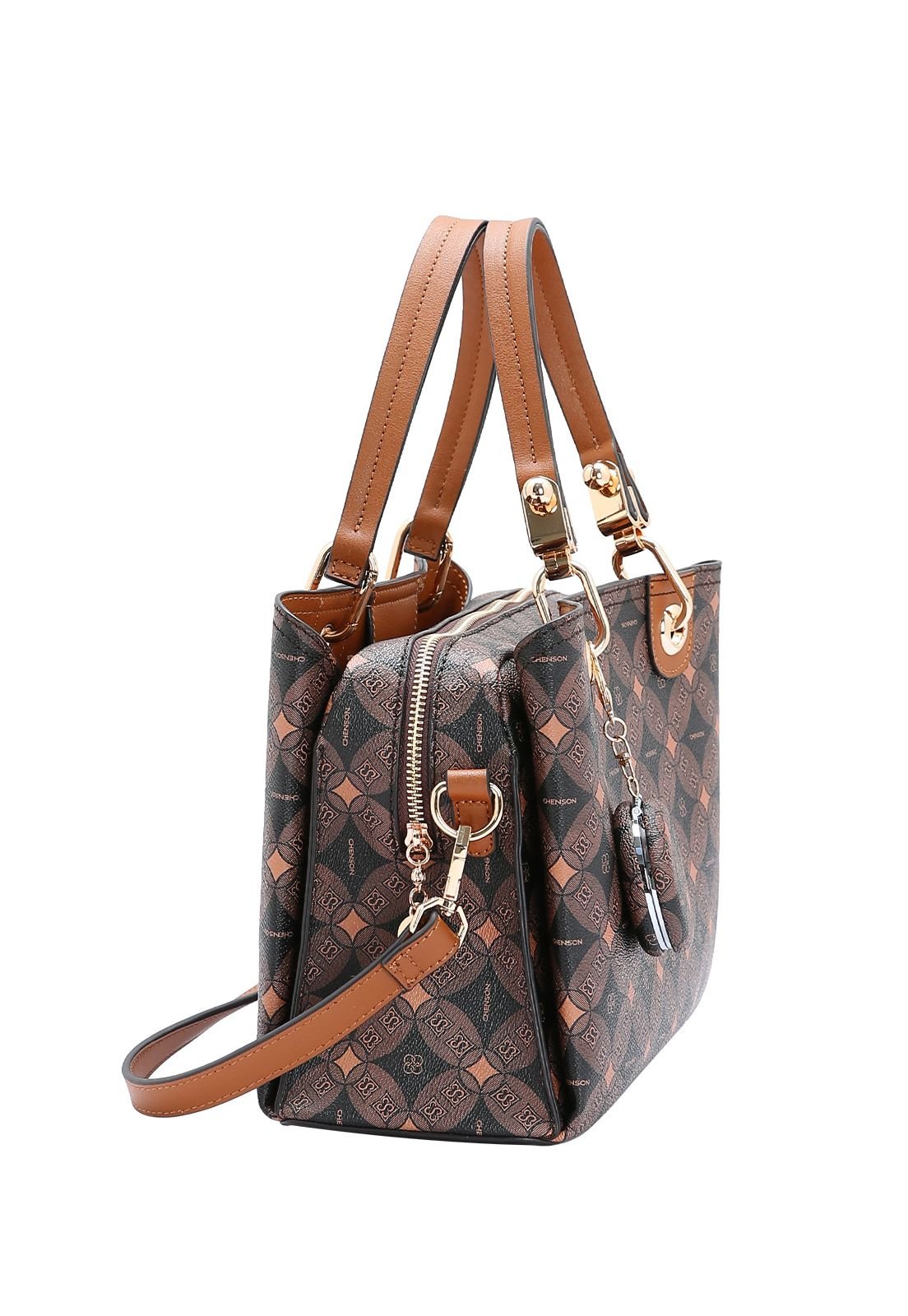 Bolsa Feminina Chenson Monograma Contemporâneo 3485378 Café 2