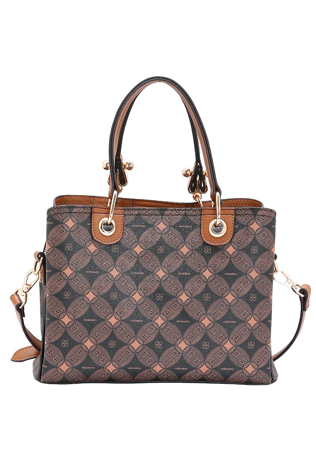 Bolsa Feminina Chenson Monograma Contemporâneo 3485378 Café 3