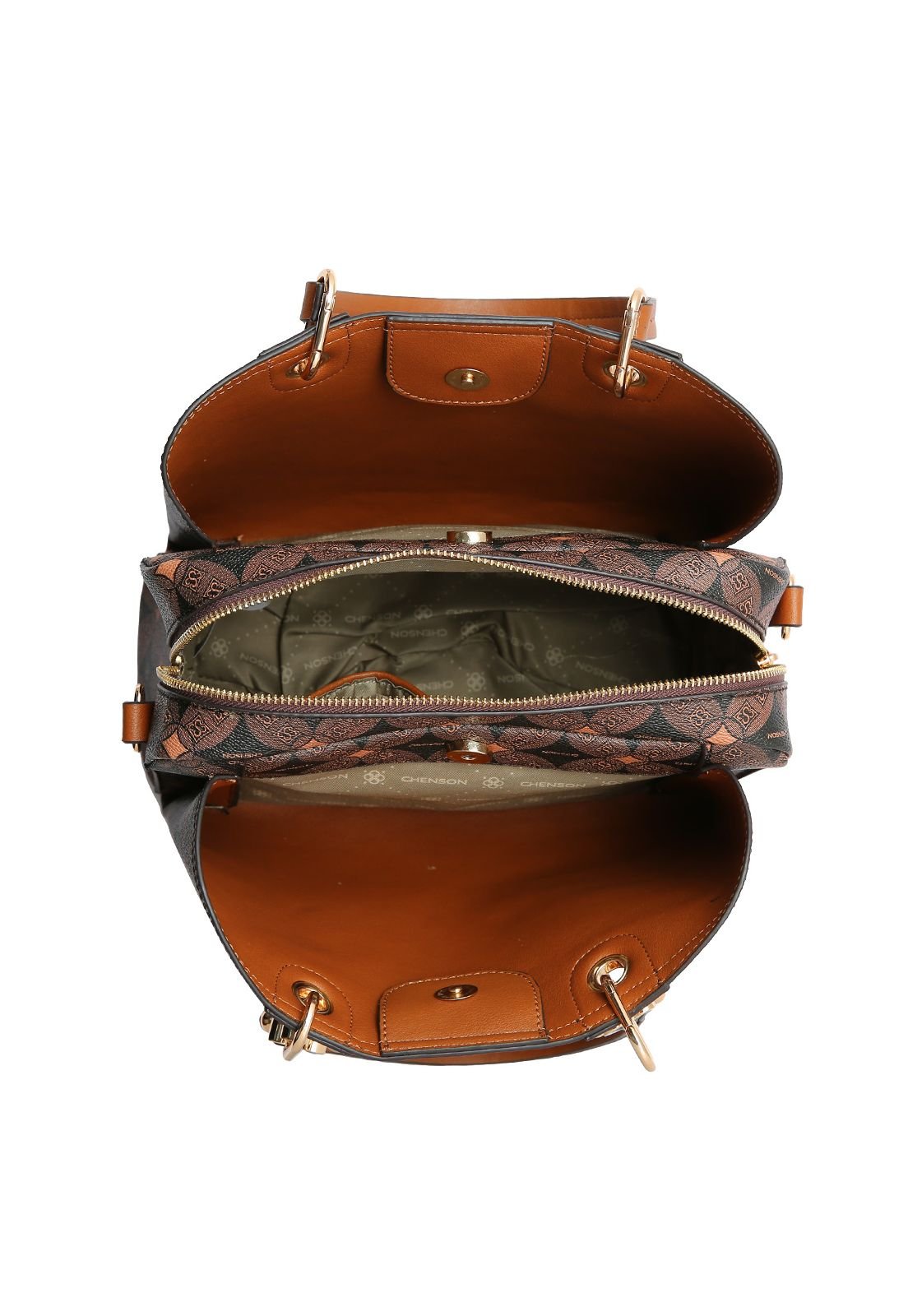 Bolsa Feminina Chenson Monograma Contemporâneo 3485378 Café 4