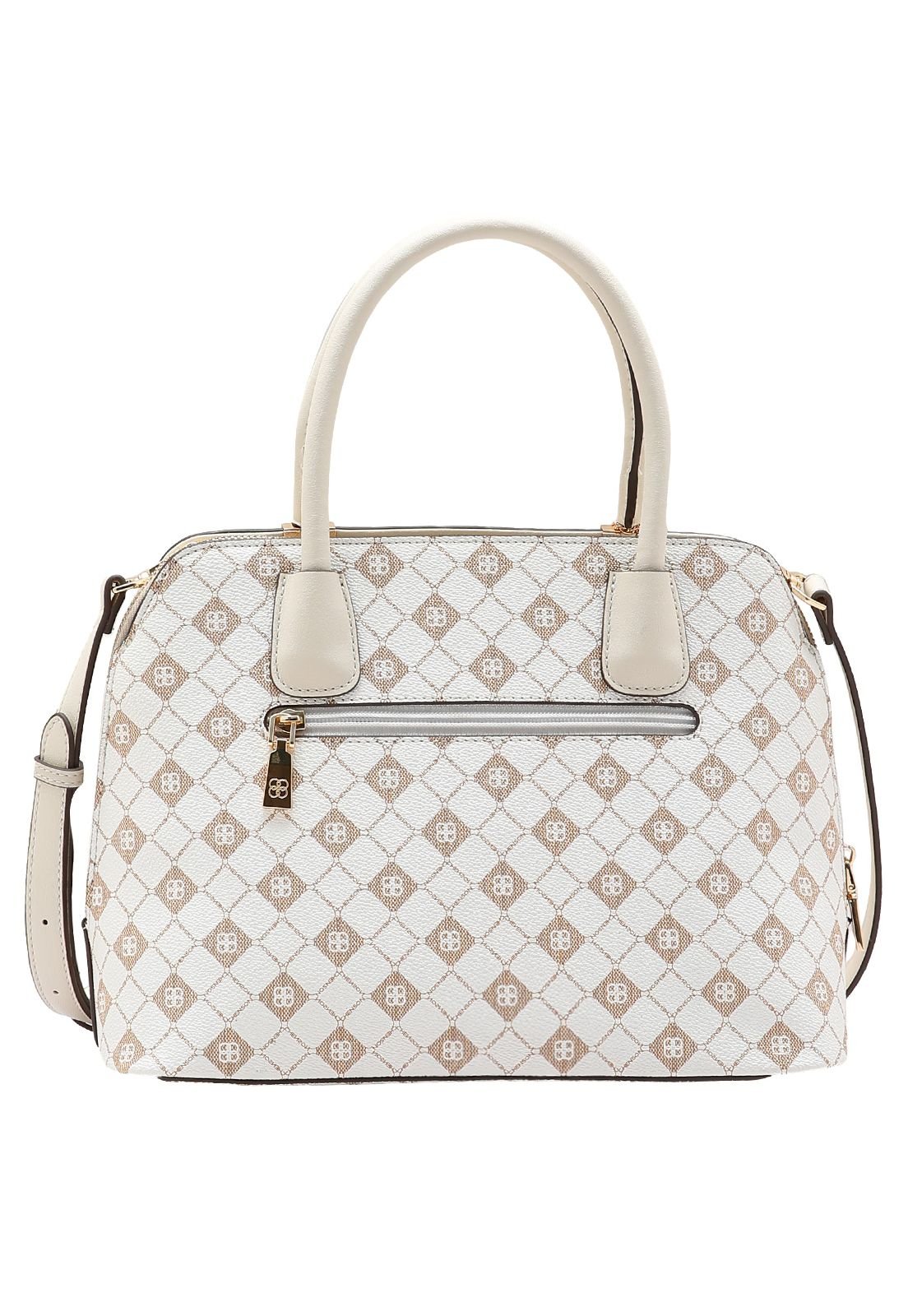 Bolsa Feminina Chenson Monograma Elemento Gráfico 3485386 Branco Off 3